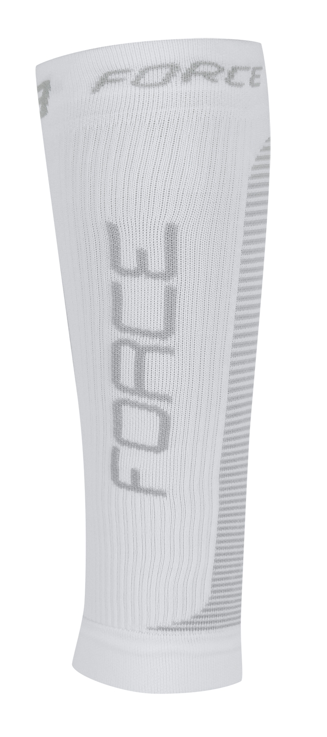 ponožky-kompresní návleky FORCE L-XL, bílo-šedé nebo černo-šedé