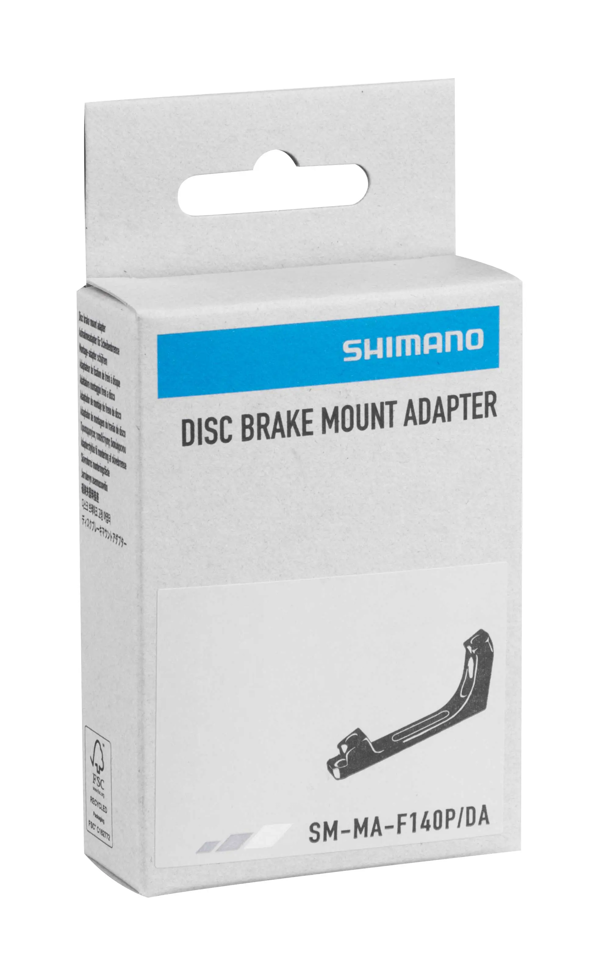 adaptér přední SHIMANO FLAT/POST 140mm, černý