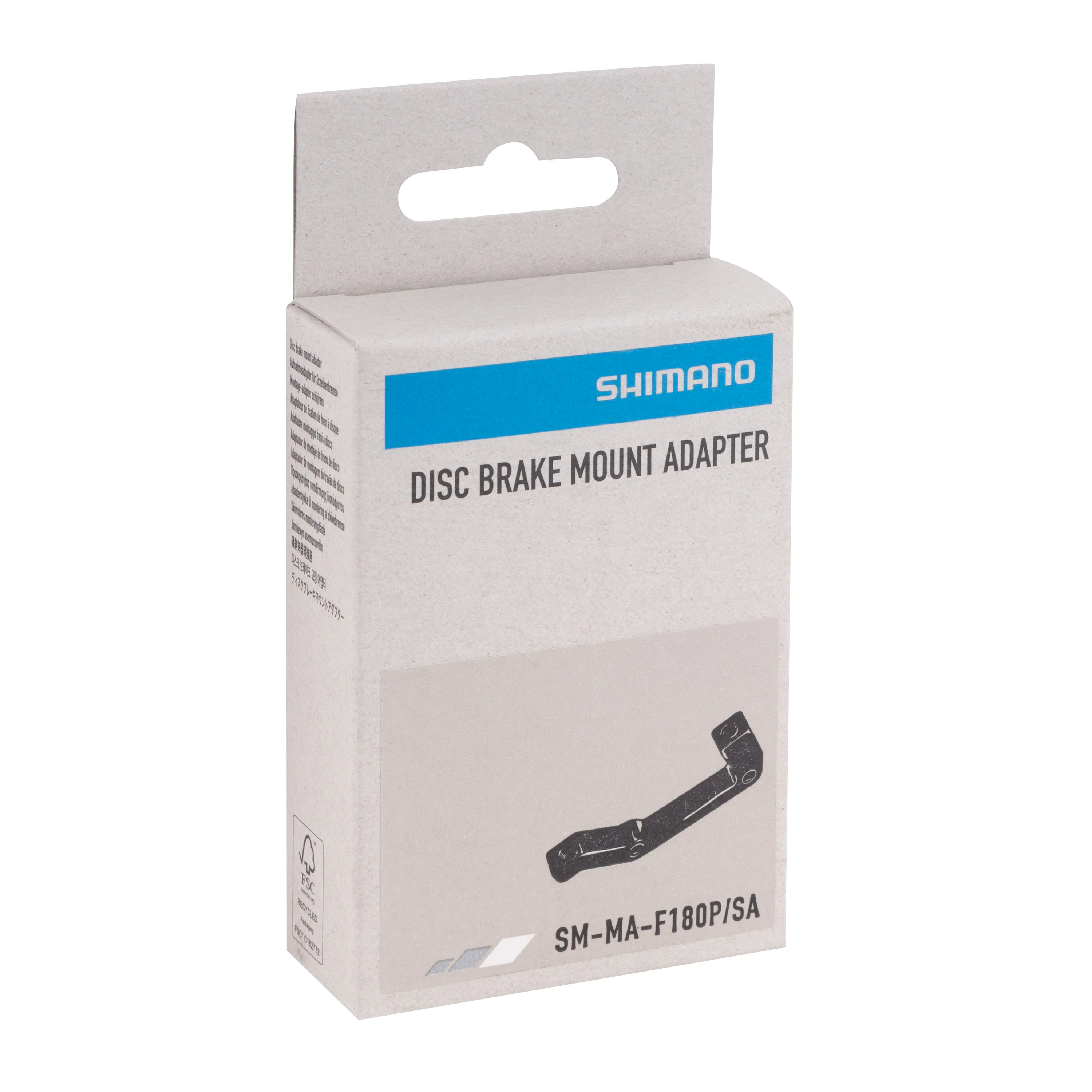 adaptér přední SHIMANO POST/ STAND 180mm, černý