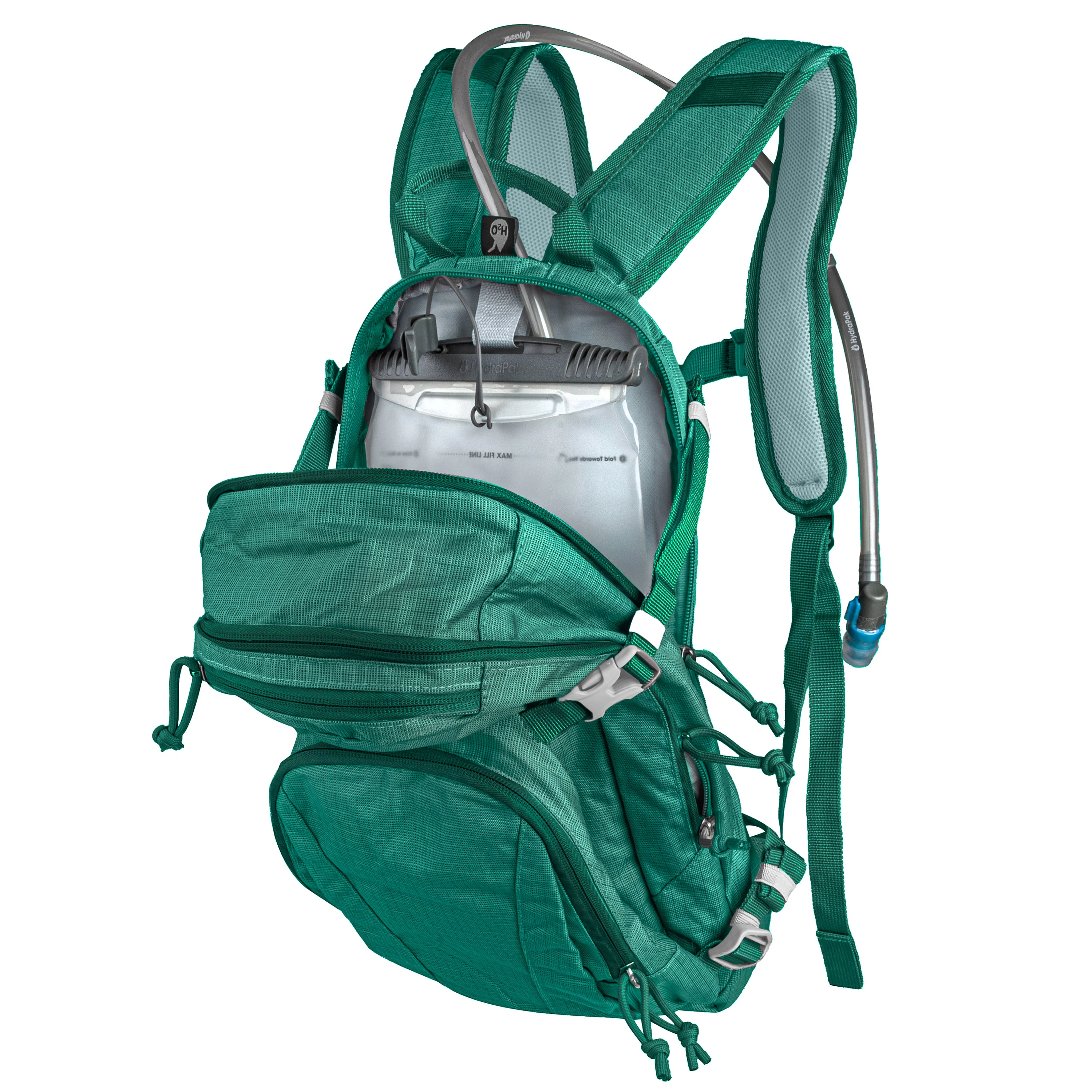 batoh FORCE ECLIPSE 12 l +2l rezervoár, zelený