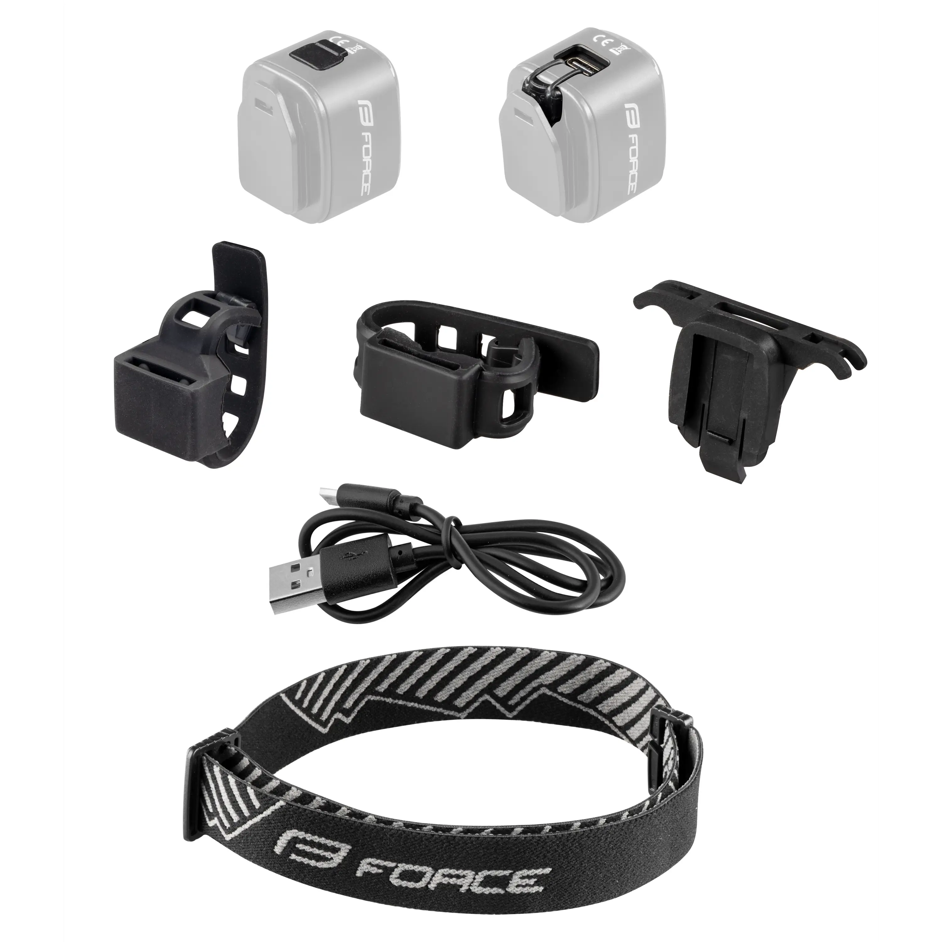 blikačka přední/zadní FORCE FLEA 200LM USB