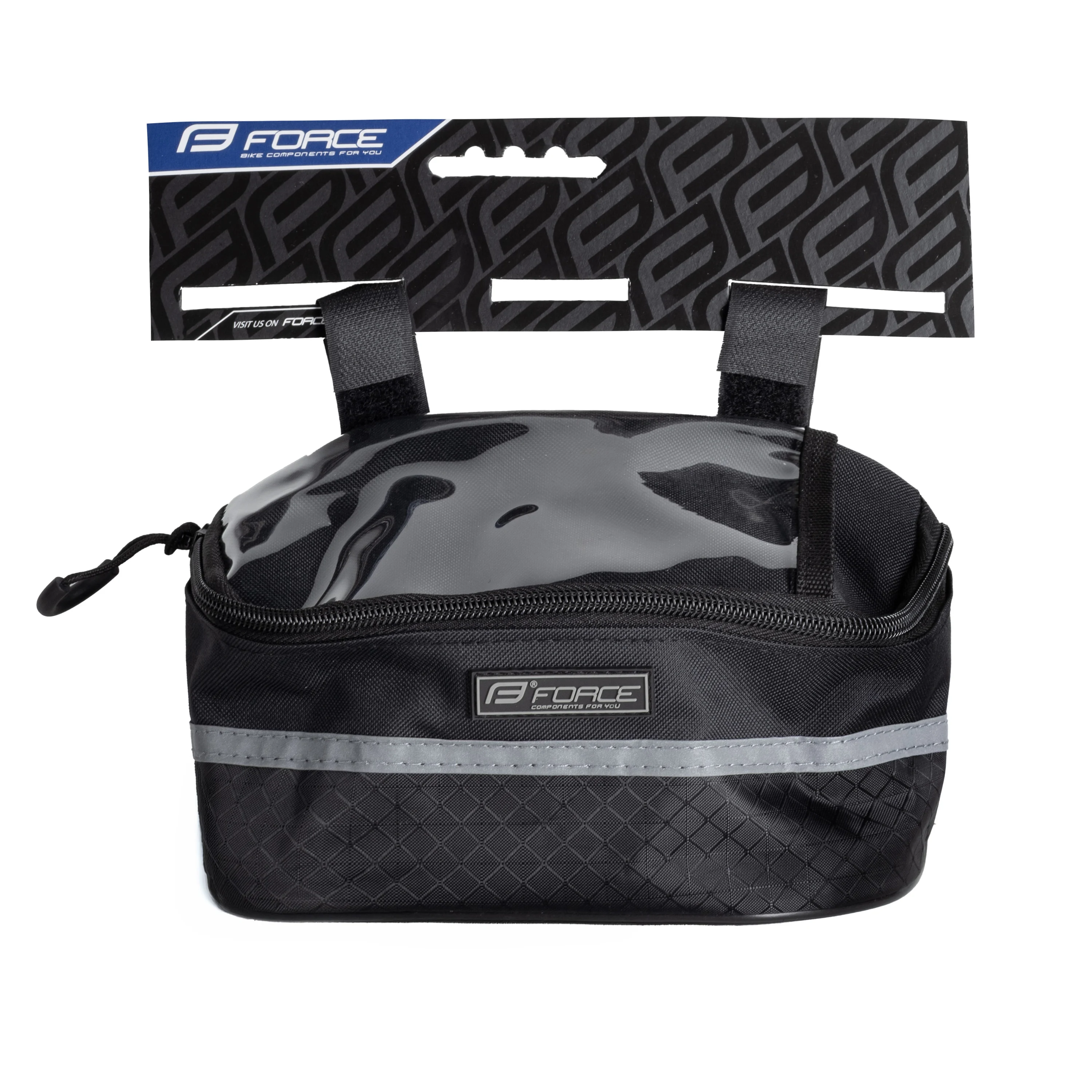 brašna na řídítka FORCE ROLLER, černá