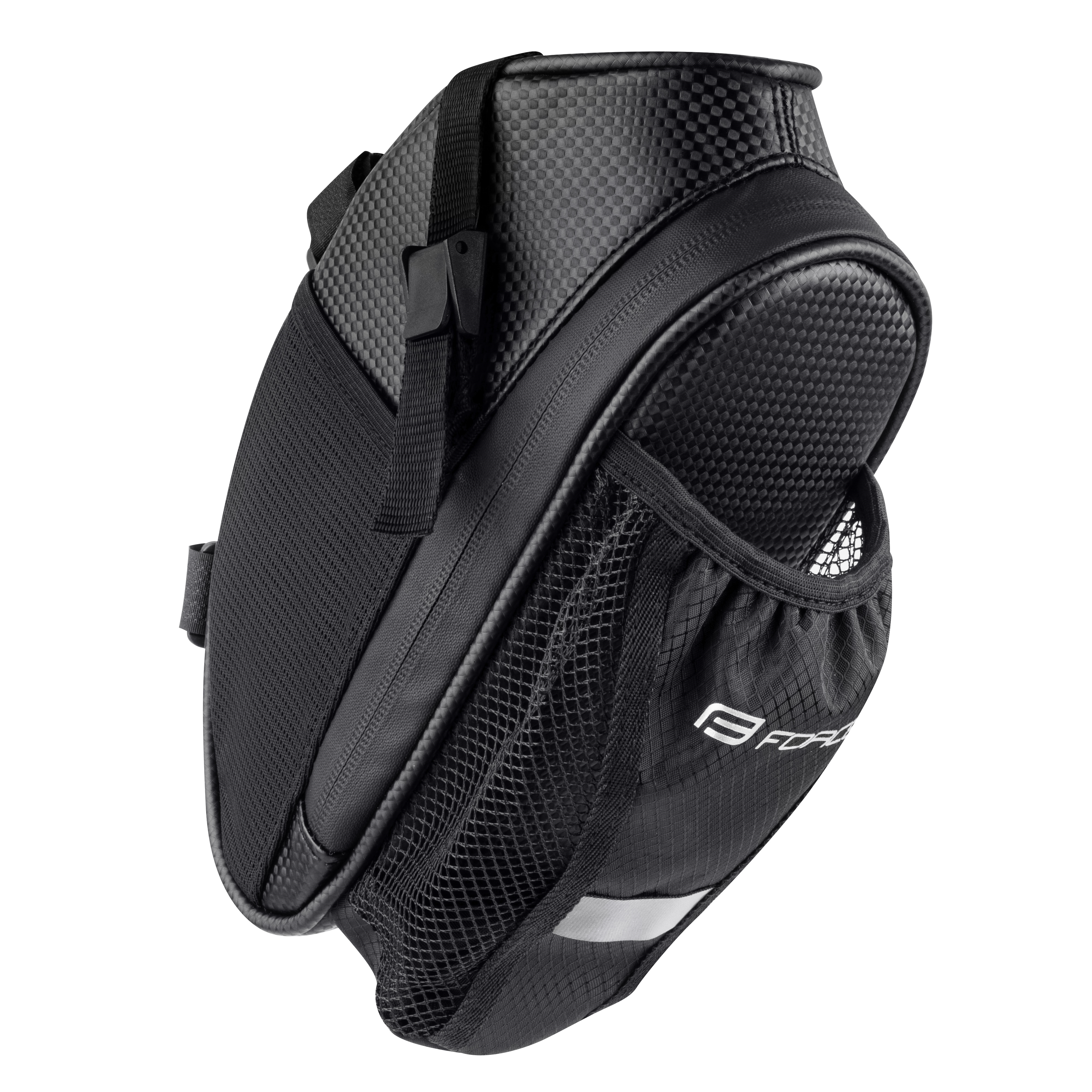 brašna pod sedlo FORCE FUSE+pouzdro láhve, černá