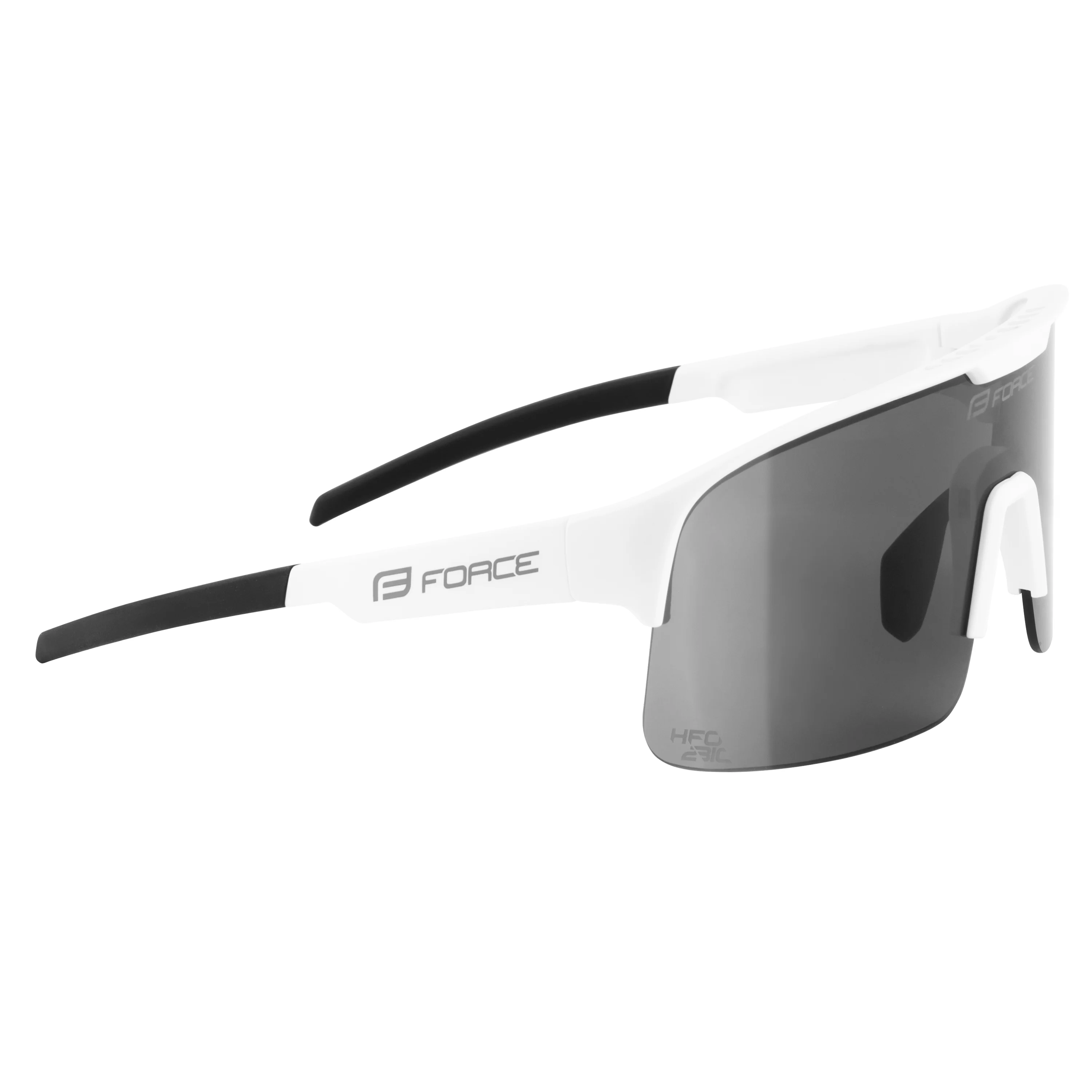 brýle FORCE SPIRE bílé, černé zrc. sklo