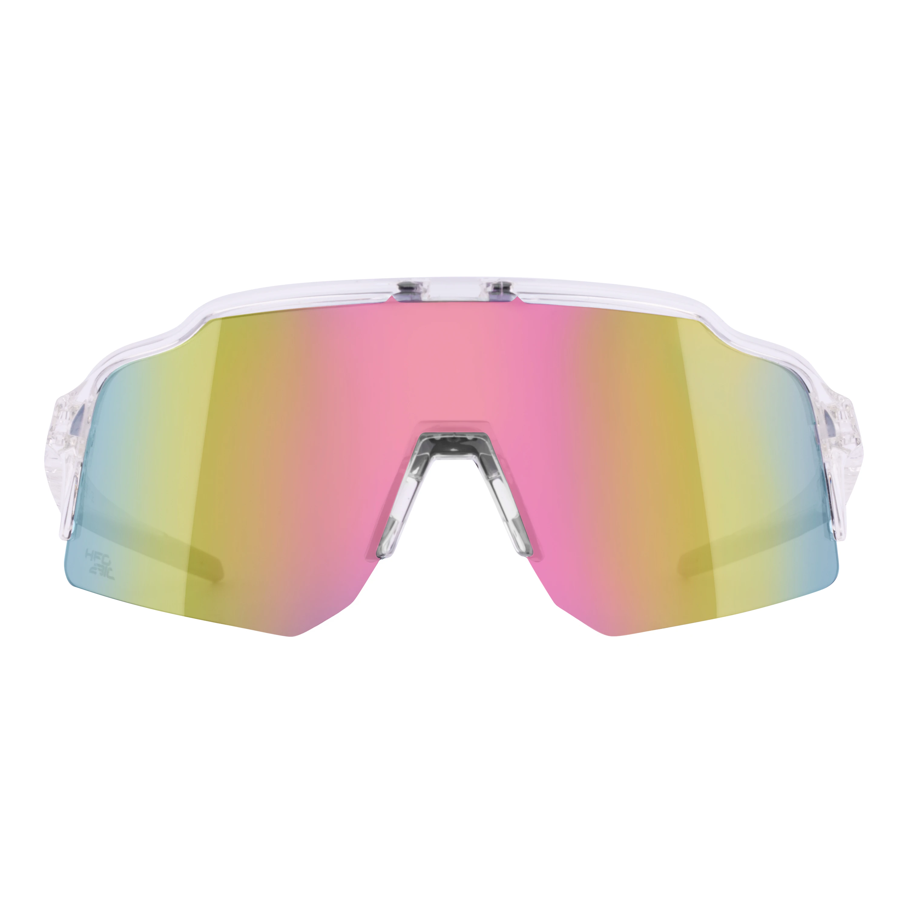 brýle FORCE STRIVE transparentní, růžové zrc. sklo