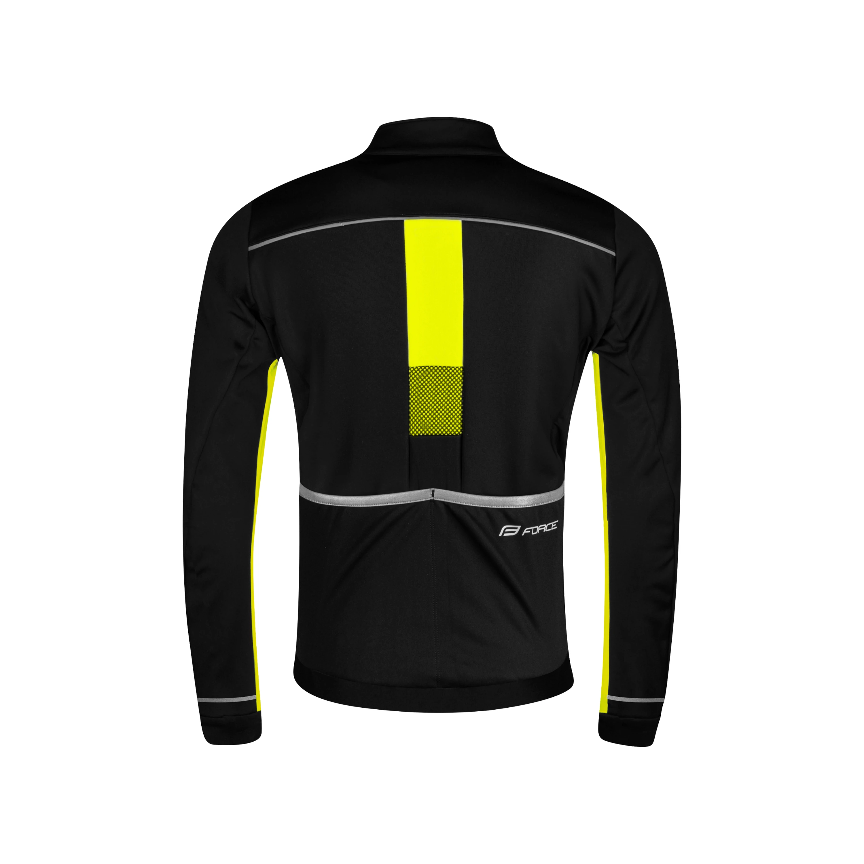 bunda F FROST KID softshell, černo-fluo 128-140