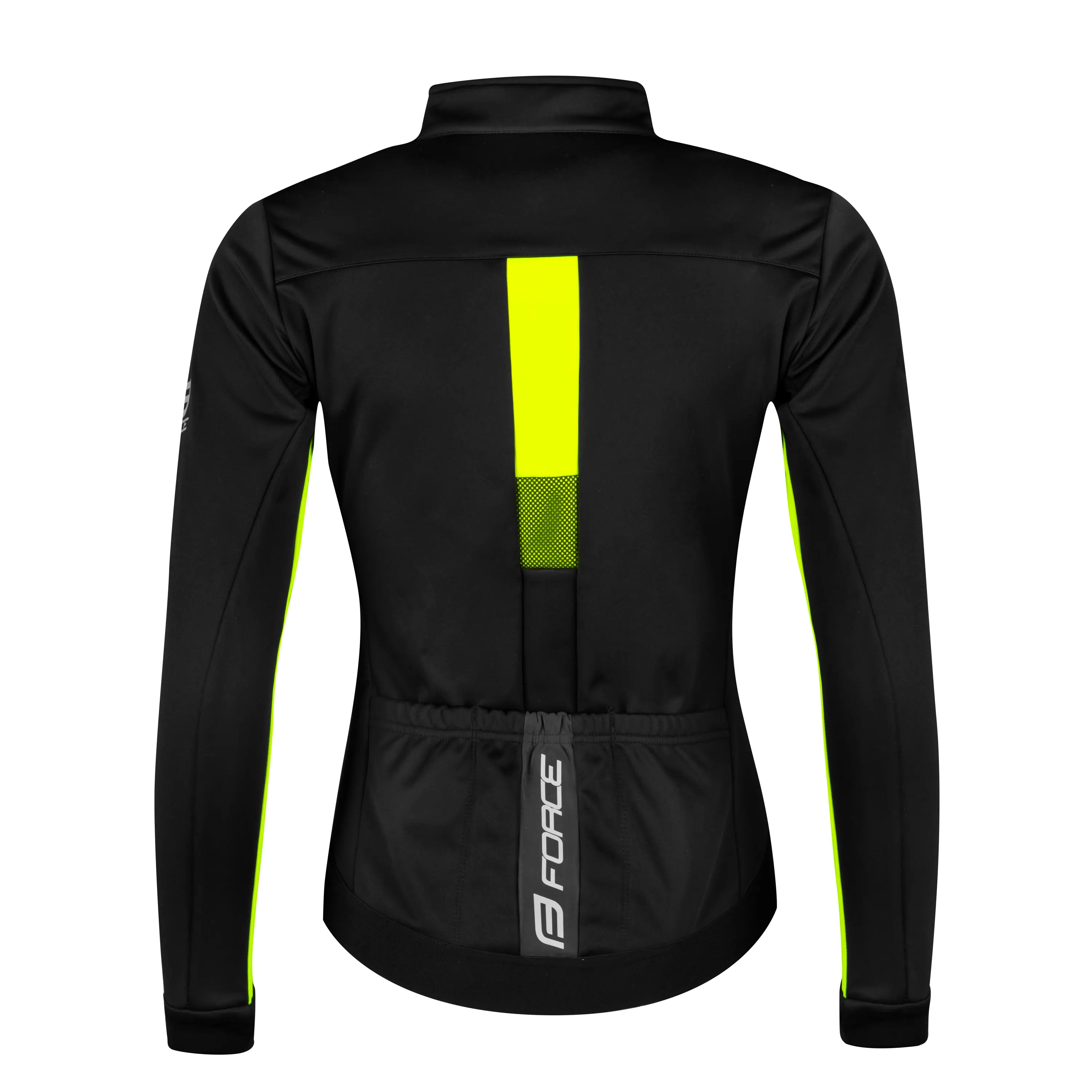 bunda F FROST LADY softshell zimní, černo-fluo