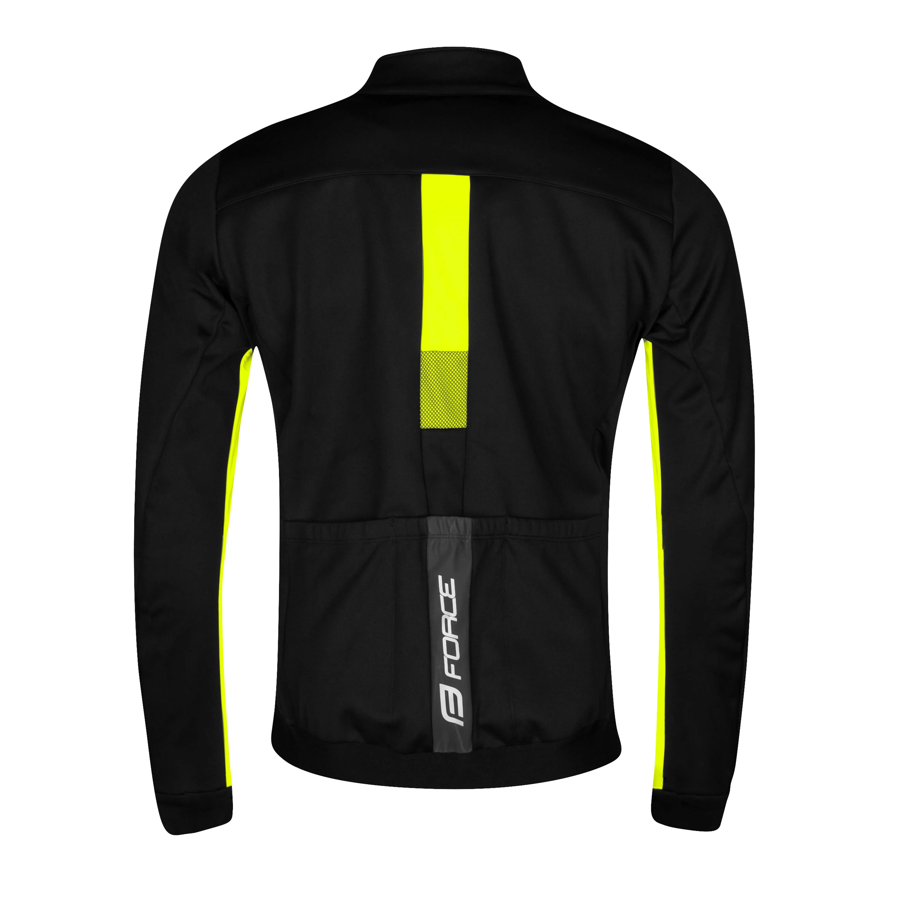 bunda F FROST softshell zimní, černo-fluo 5XL
