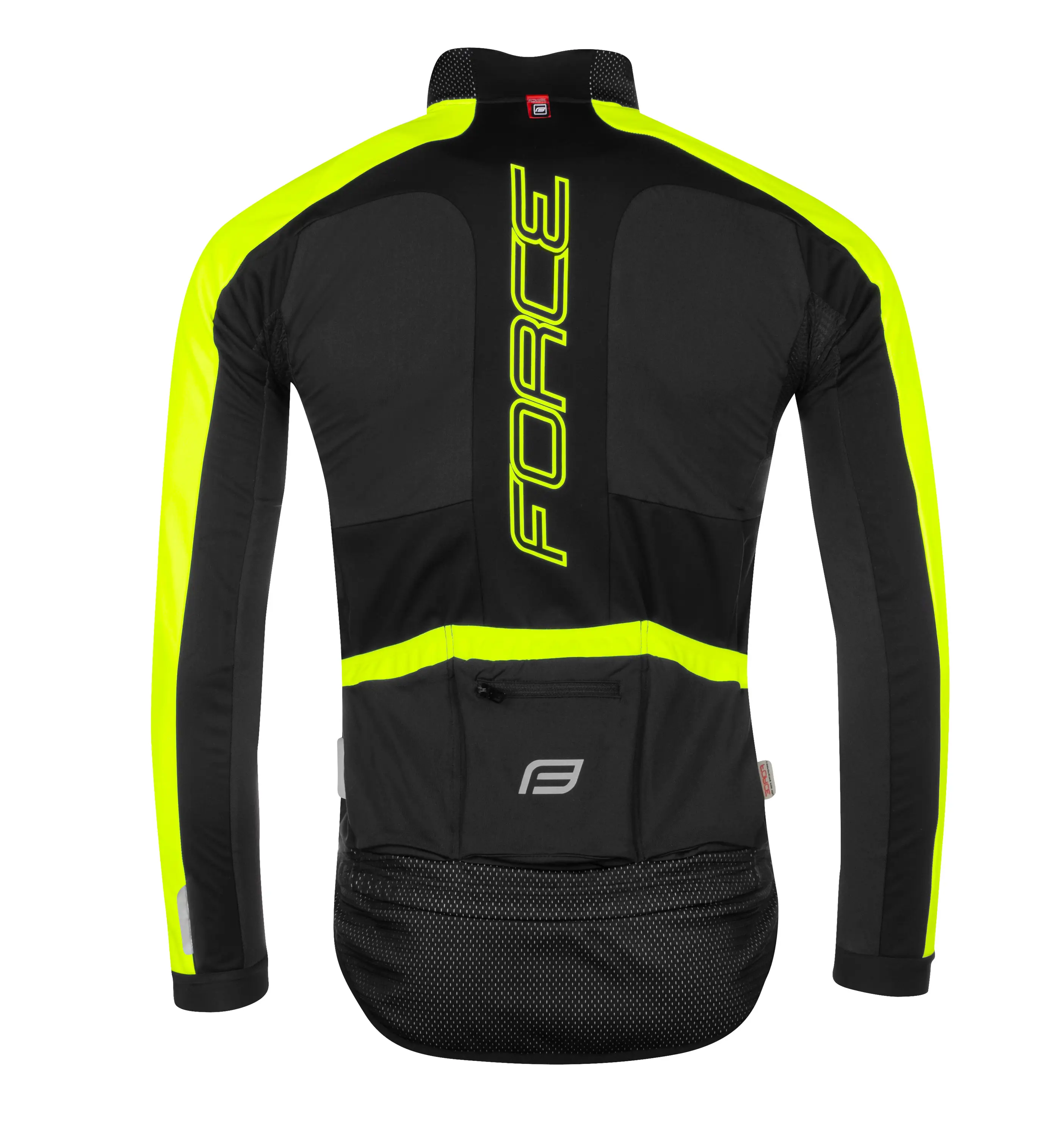 bunda FORCE X100 zimní, černo-fluo