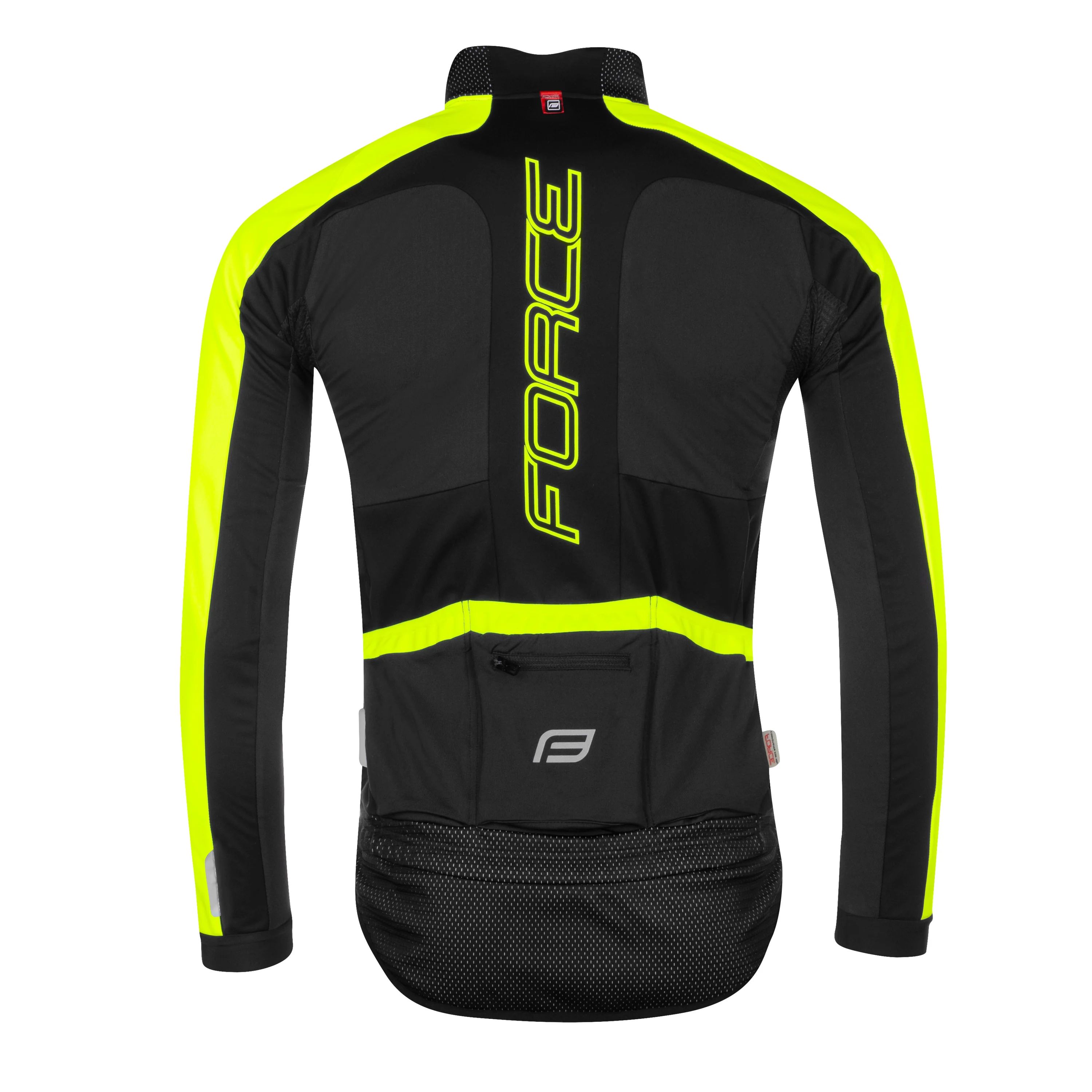 bunda FORCE X100 zimní, černo-fluo XS