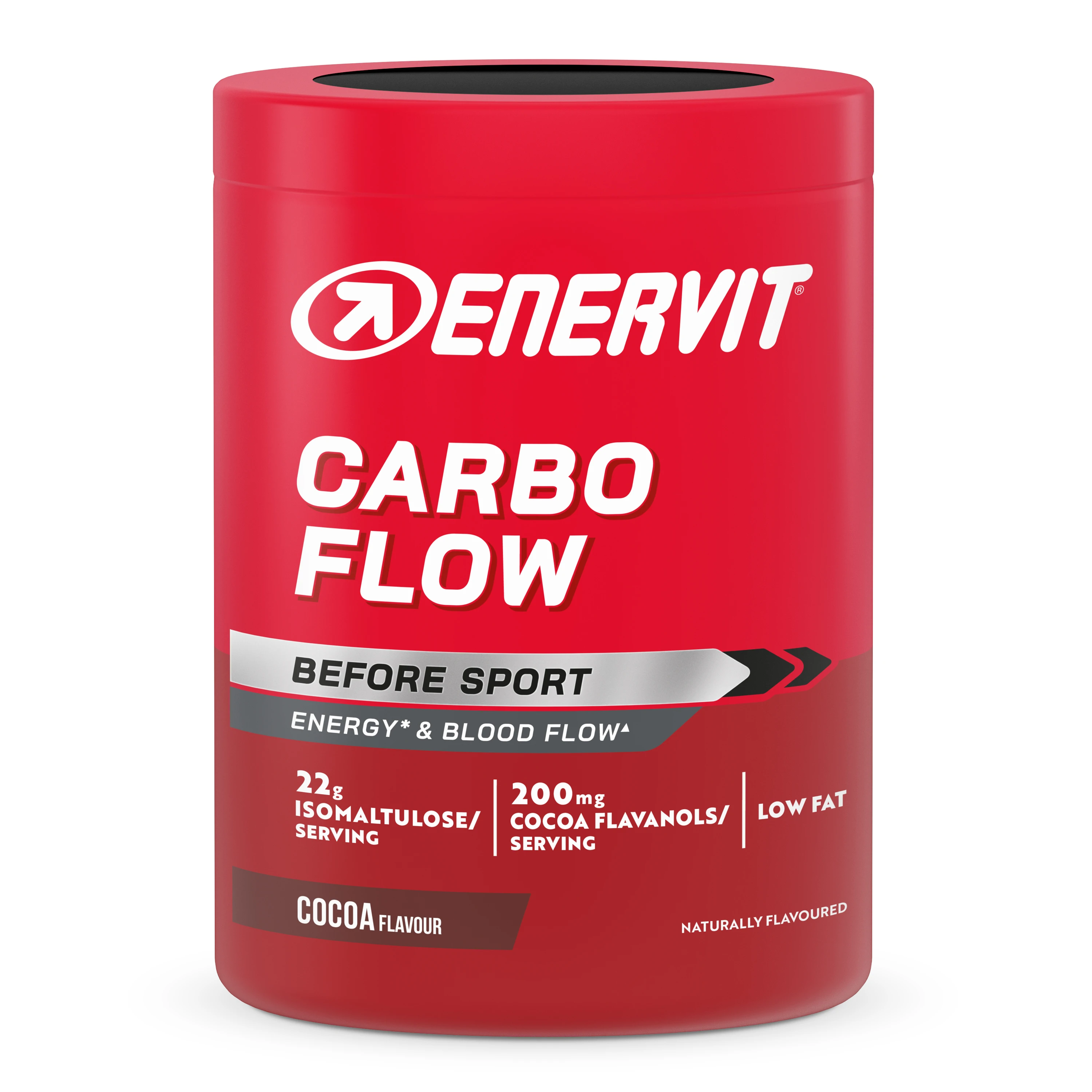 ENERVIT Carbo Flow, dóza, 400 g kakao