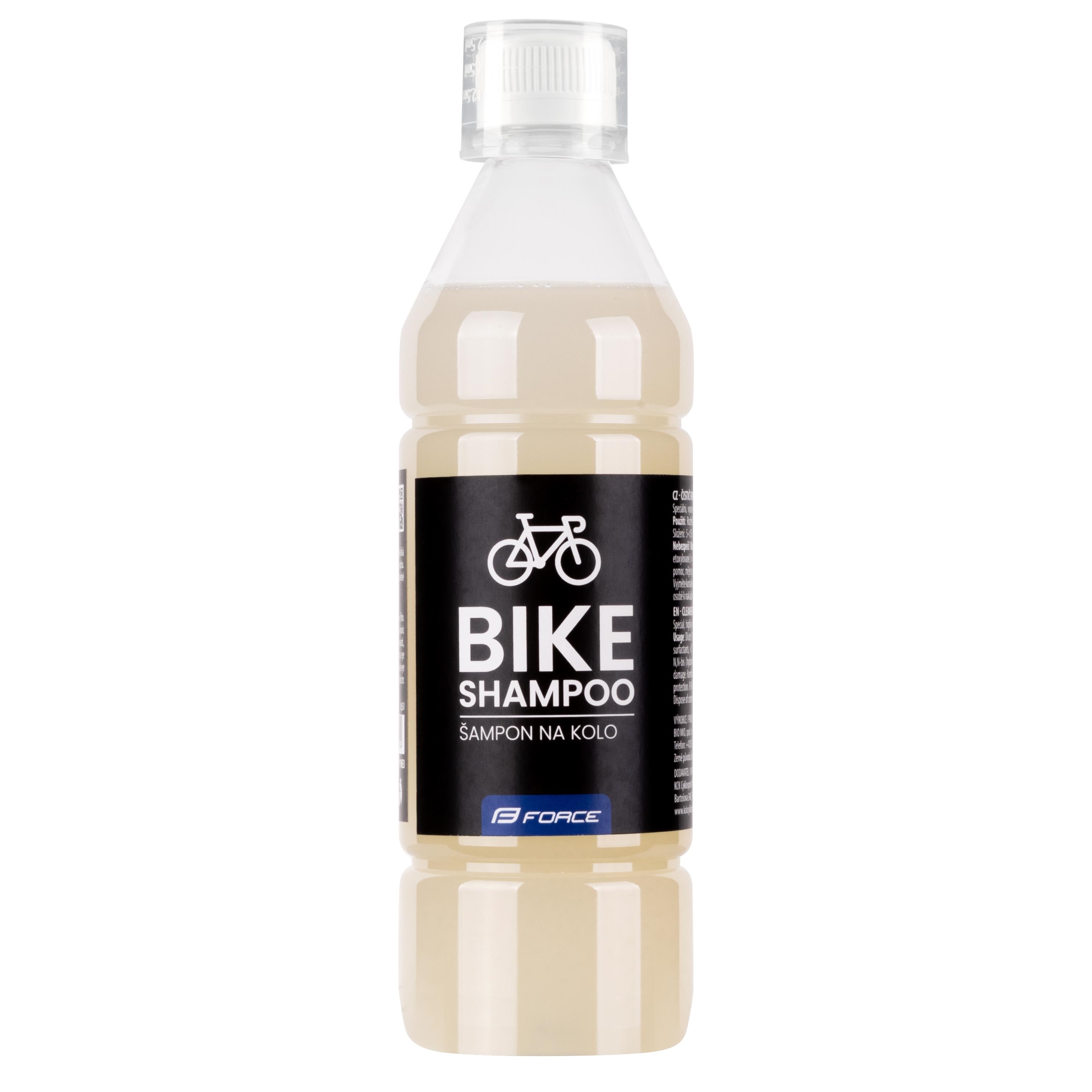 čistič FORCE BIKE SHAMPOO s voskem - 0,5 l - bílý