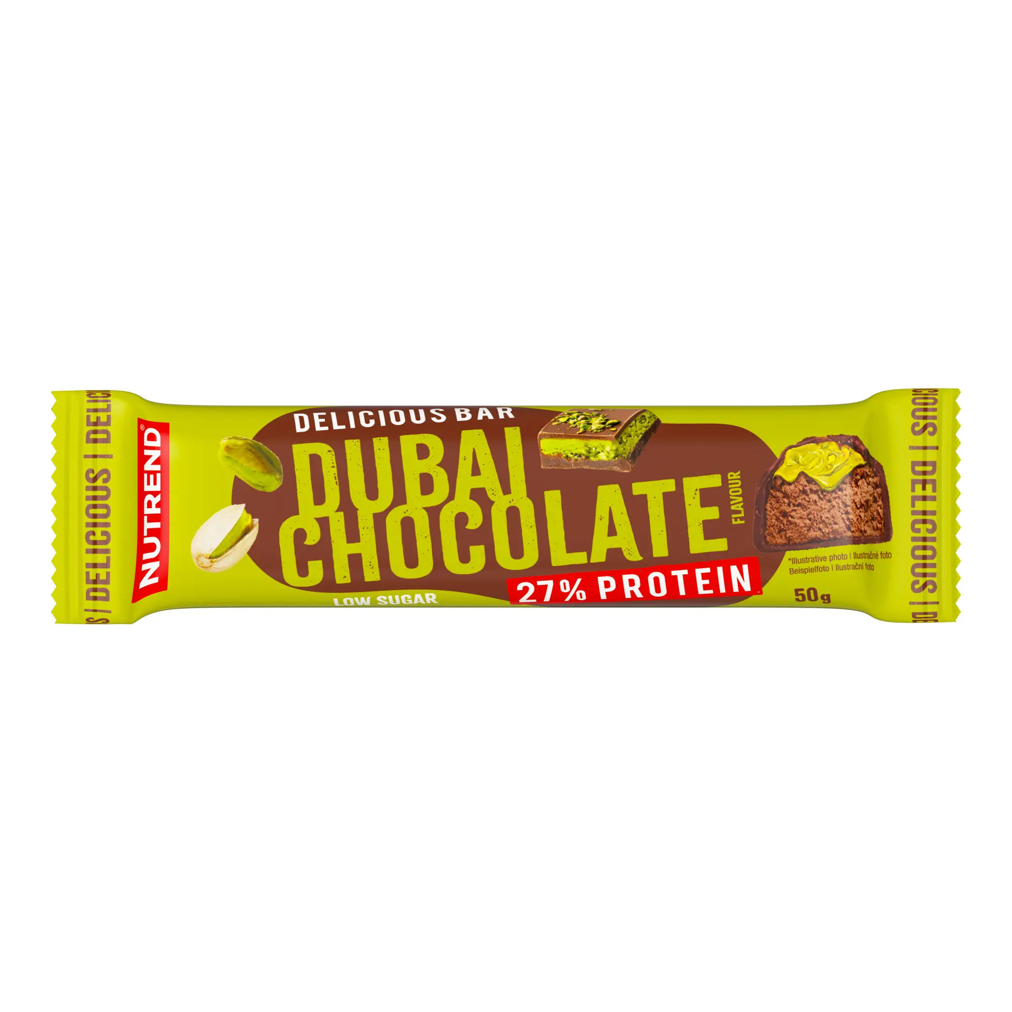 Delicious Bar, tyčinka, 50 g dubajská čokoláda