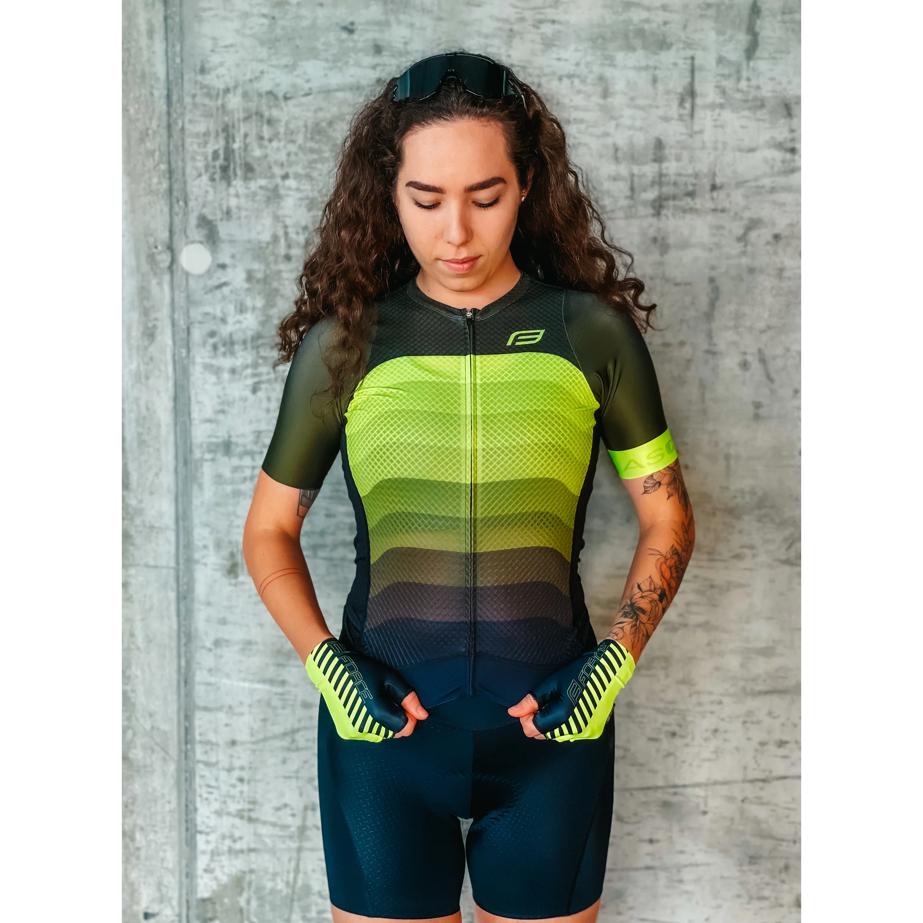 dres F ASCENT UNI kr. rukáv, zeleno-fluo S