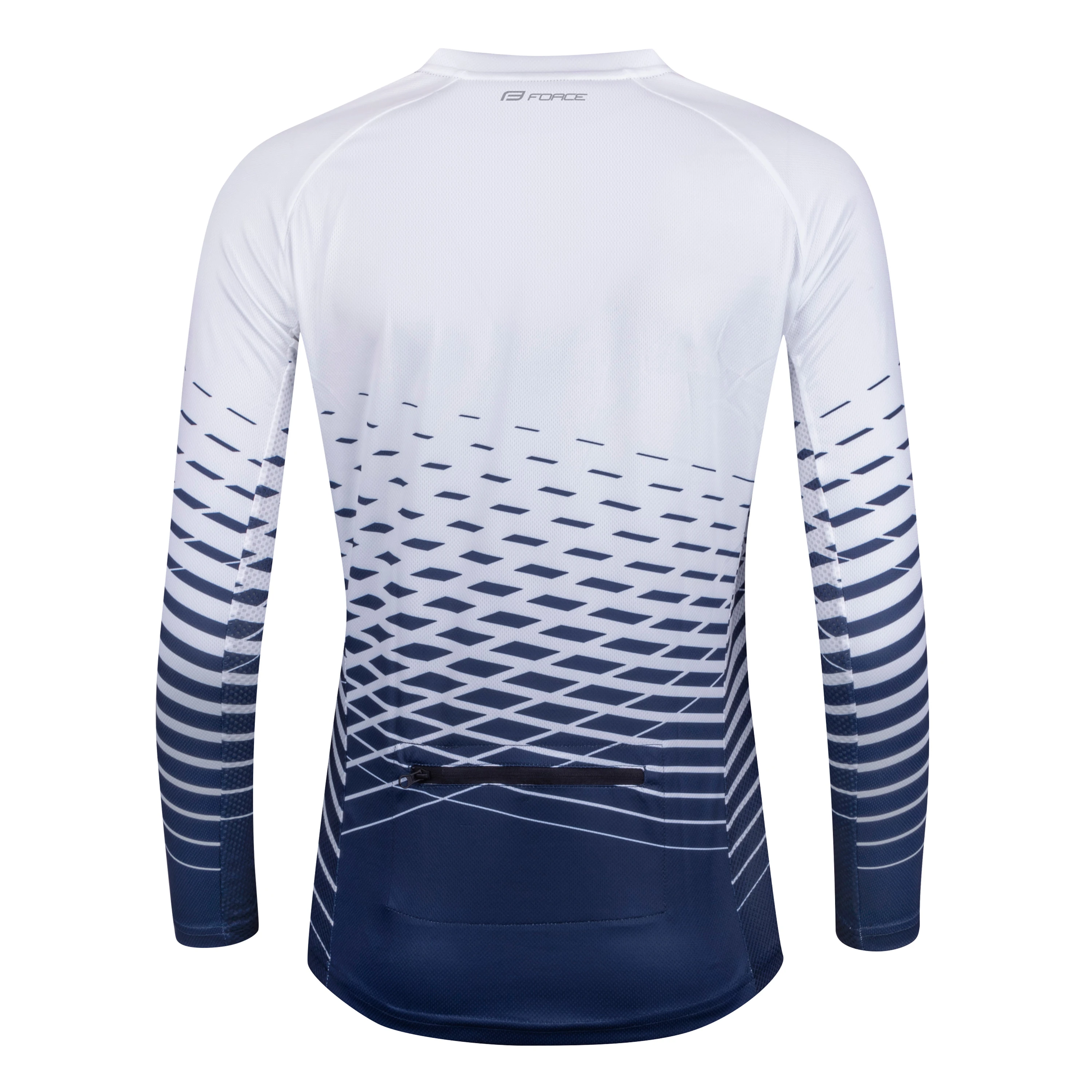 dres F MTB ANGLE LADY dlouhý rukáv, bílo-modrý XS