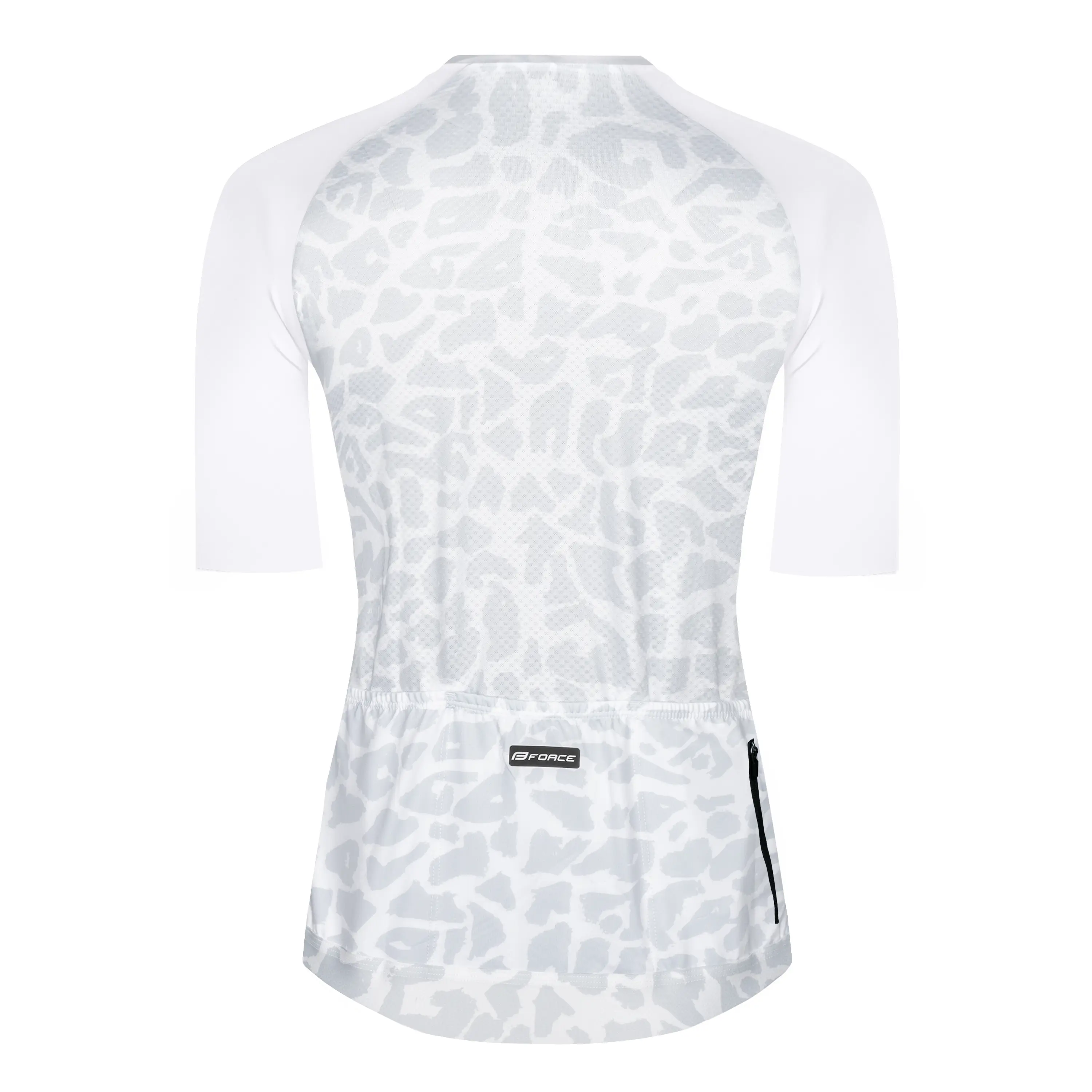 dres FORCE LEOPARD LADY kr. rukáv, bílo-šedý XL