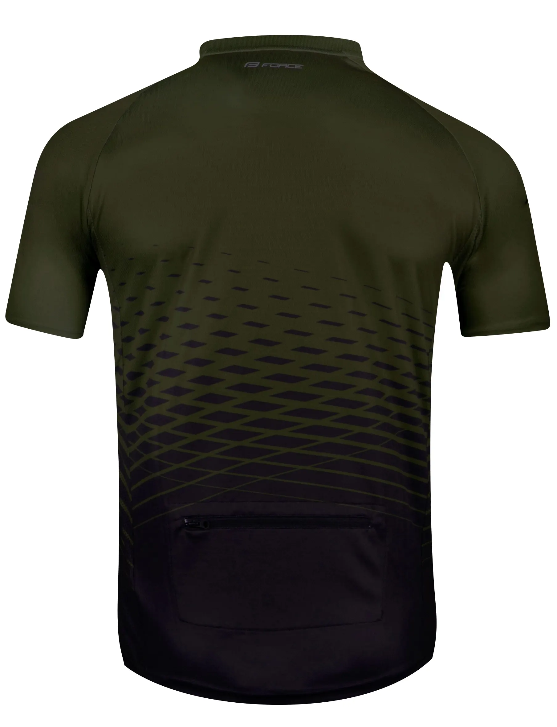 dres FORCE MTB ANGLE kr. rukáv, army