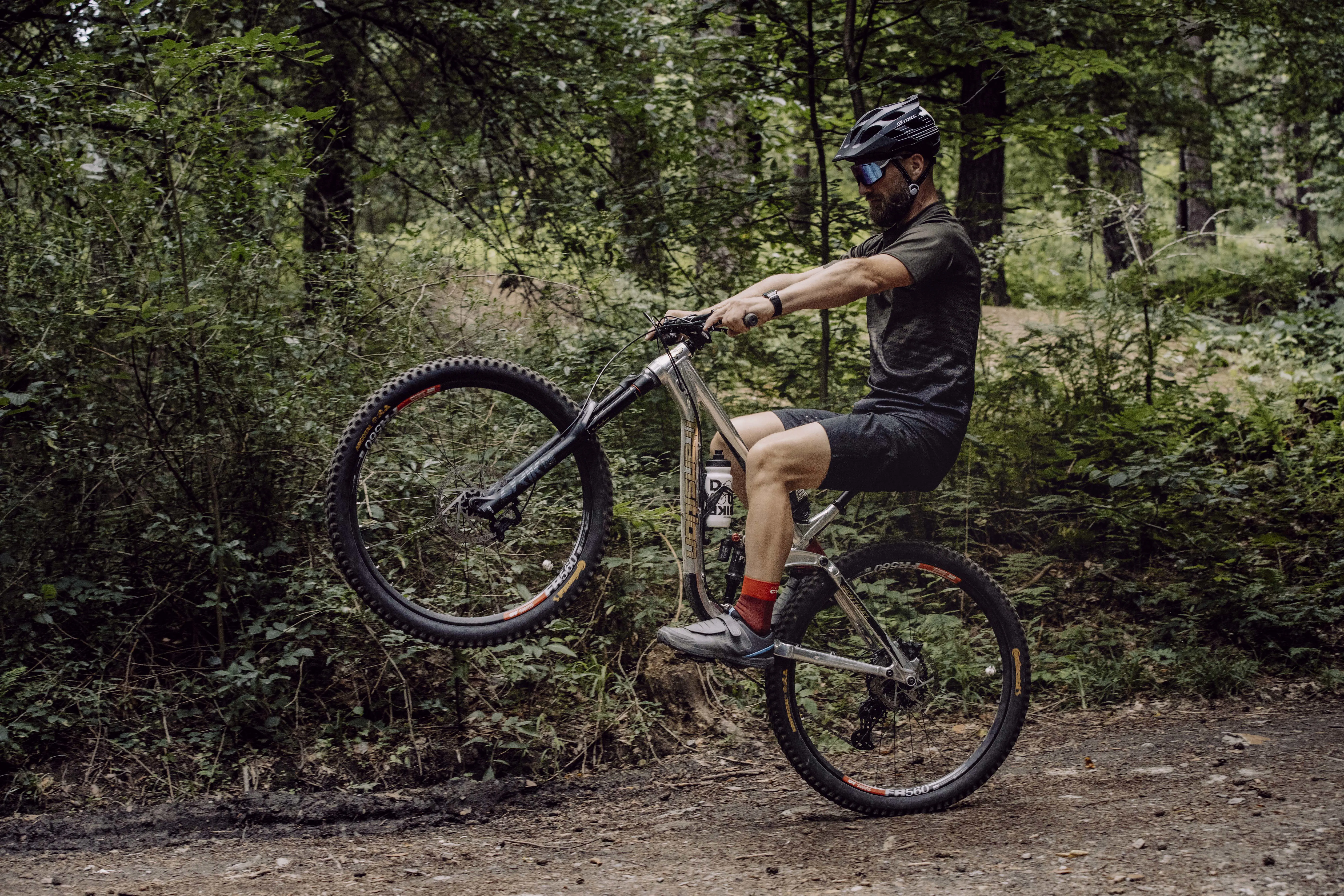 dres FORCE MTB ANGLE kr. rukáv, army
