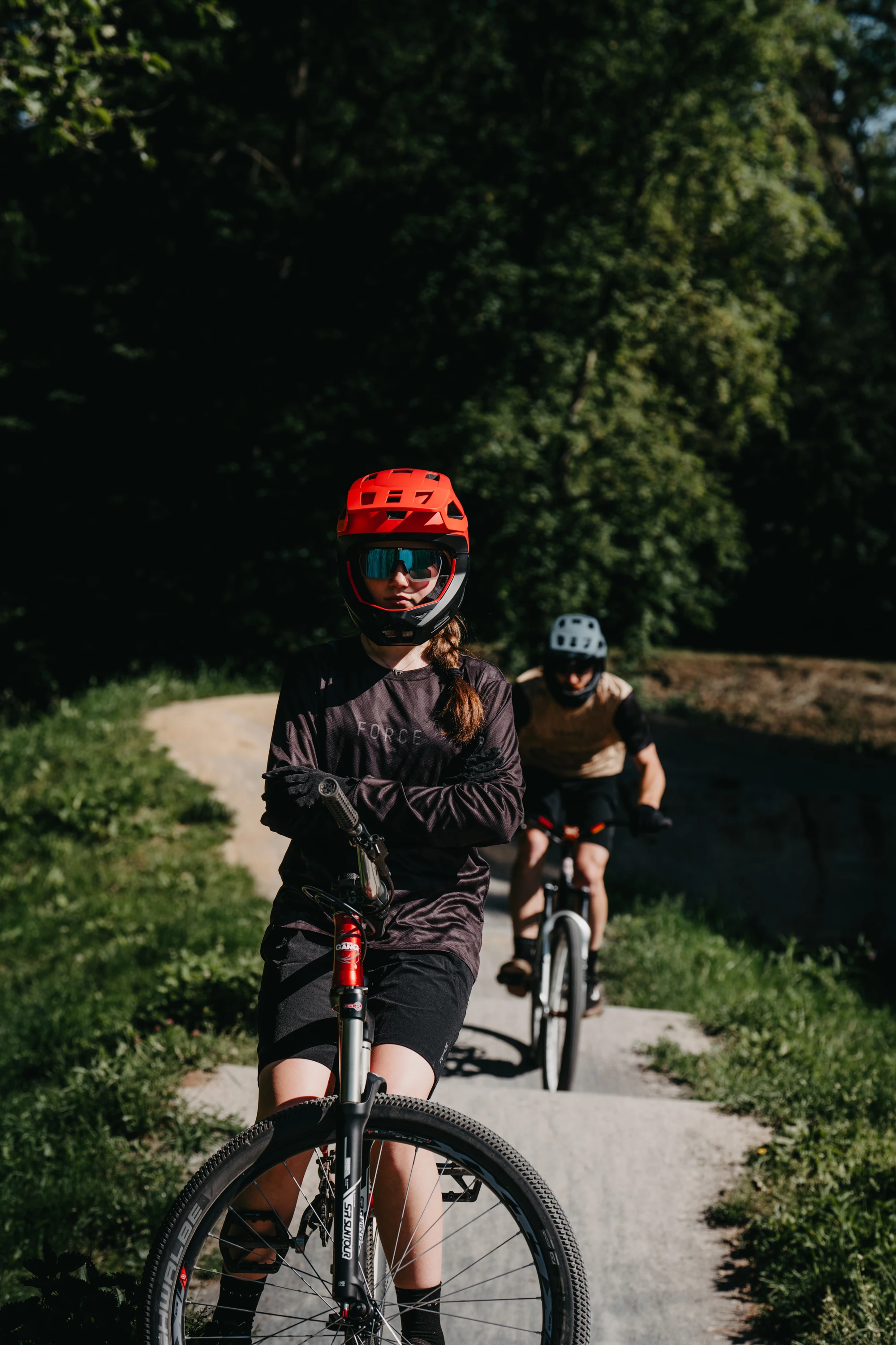 dres FORCE MTB RULES dl. rukáv, černo-šedý 3XL
