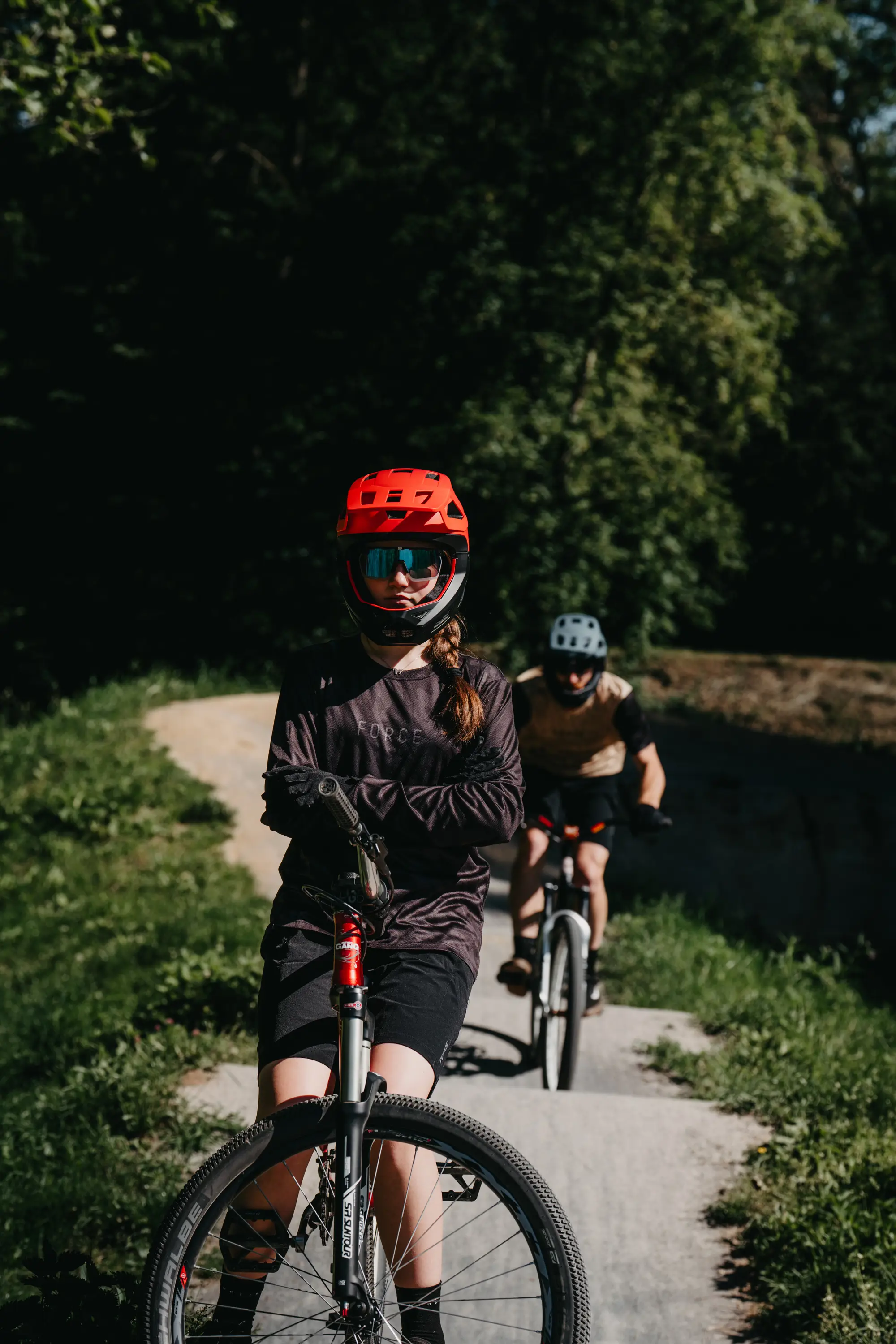 dres FORCE MTB RULES dl. rukáv, černo-šedý 4XL