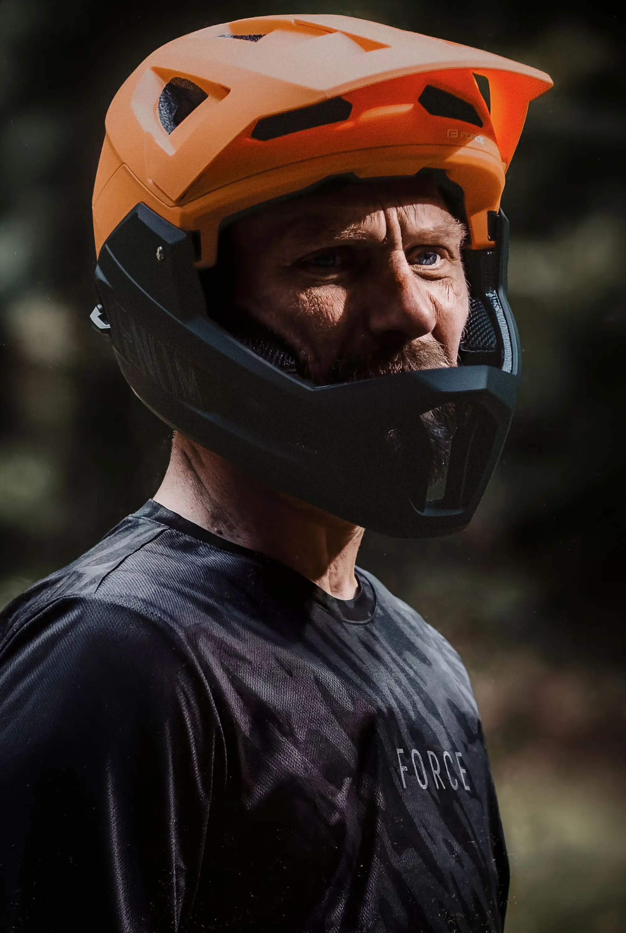 dres FORCE MTB RULES kr. rukáv, černo-šedý L