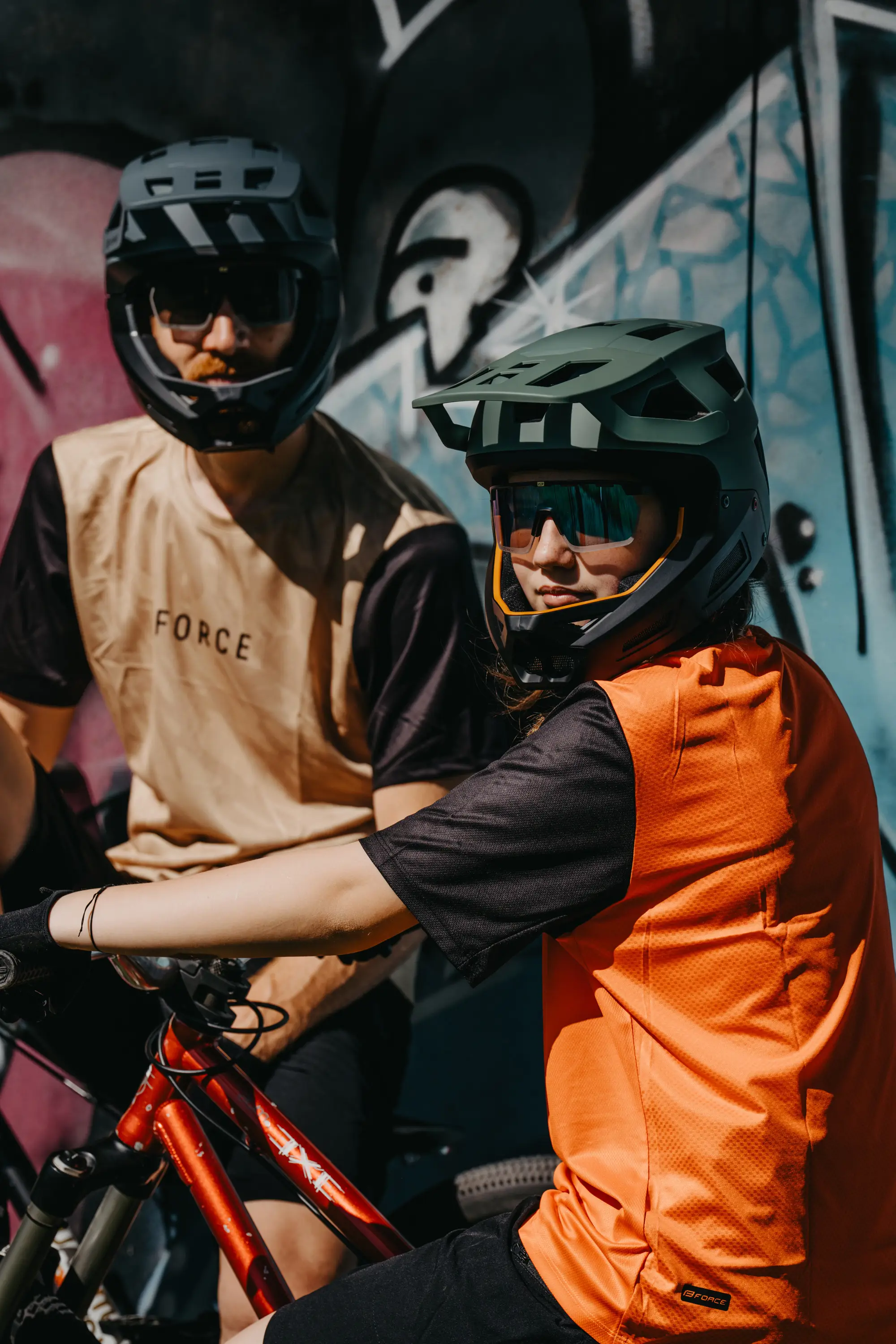 dres FORCE MTB RULES kr. rukáv, oranžový S