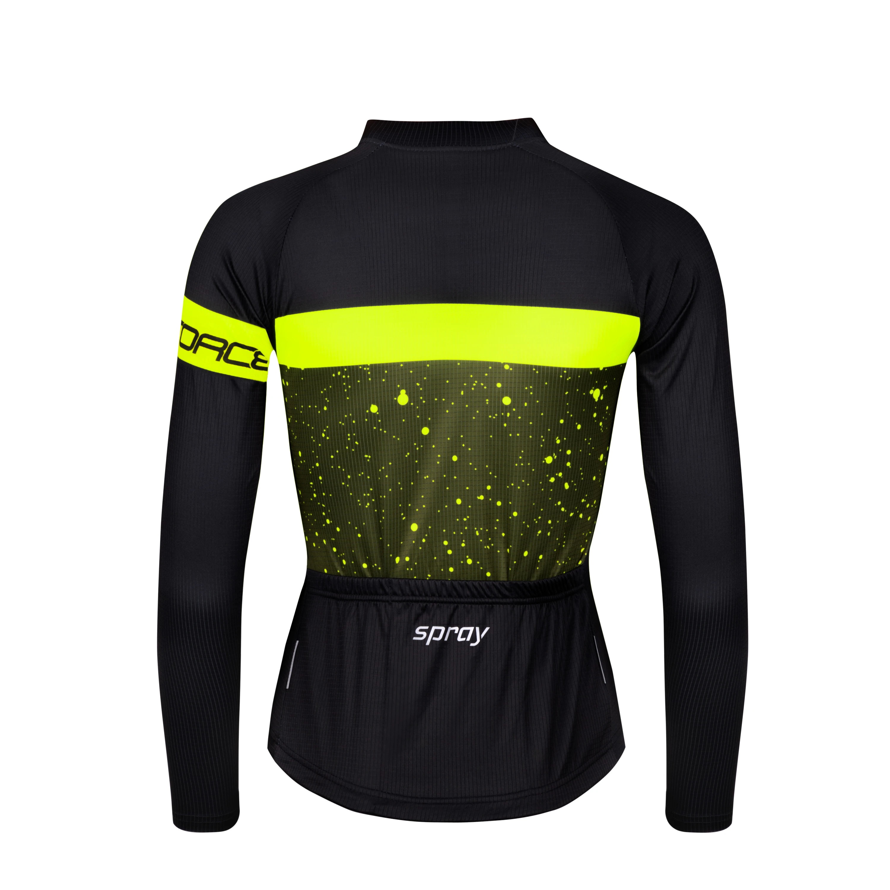dres FORCE SPRAY LADY dlouhý rukáv, army-fluo XS