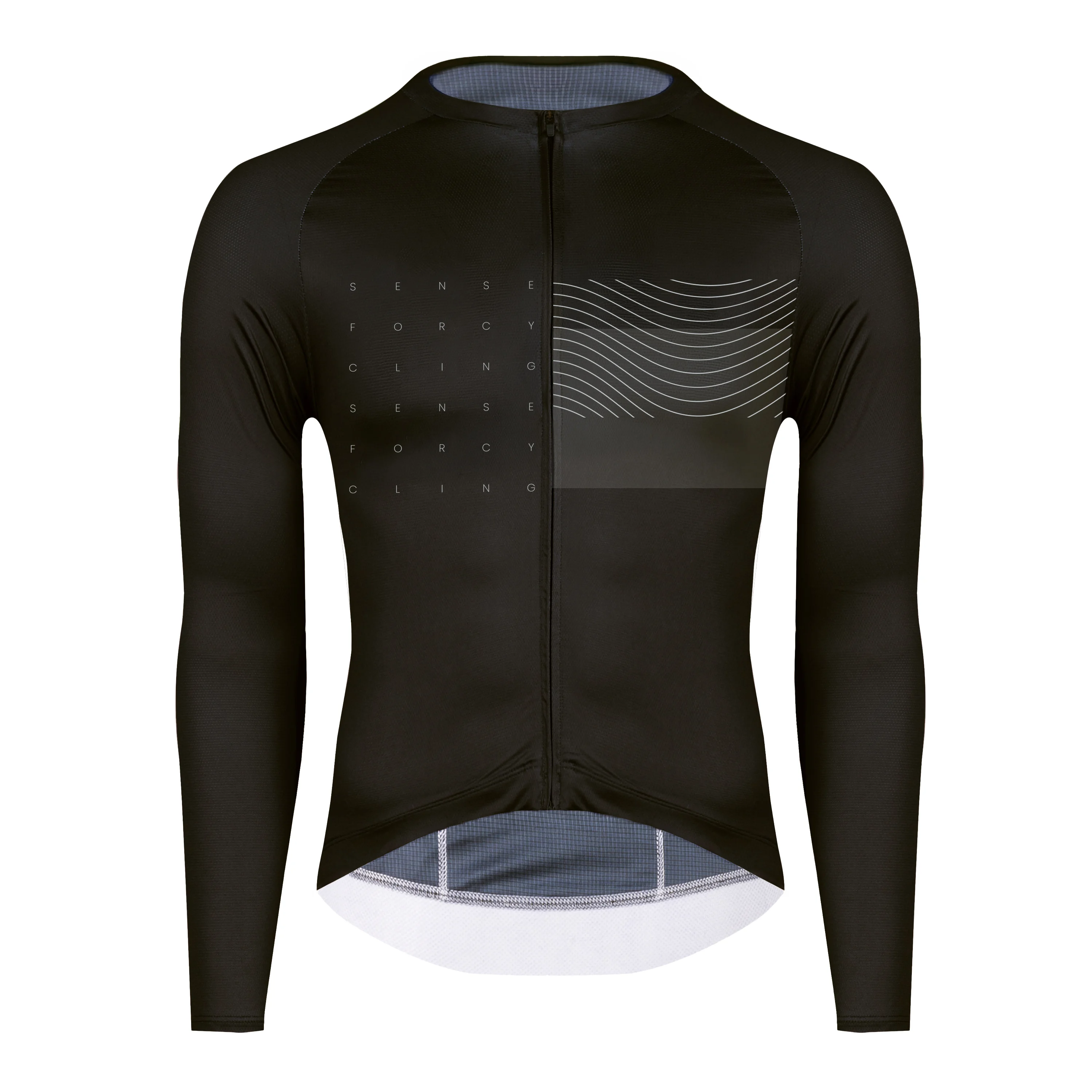 dres FORCE SWAY dl. rukáv, černý 3XL