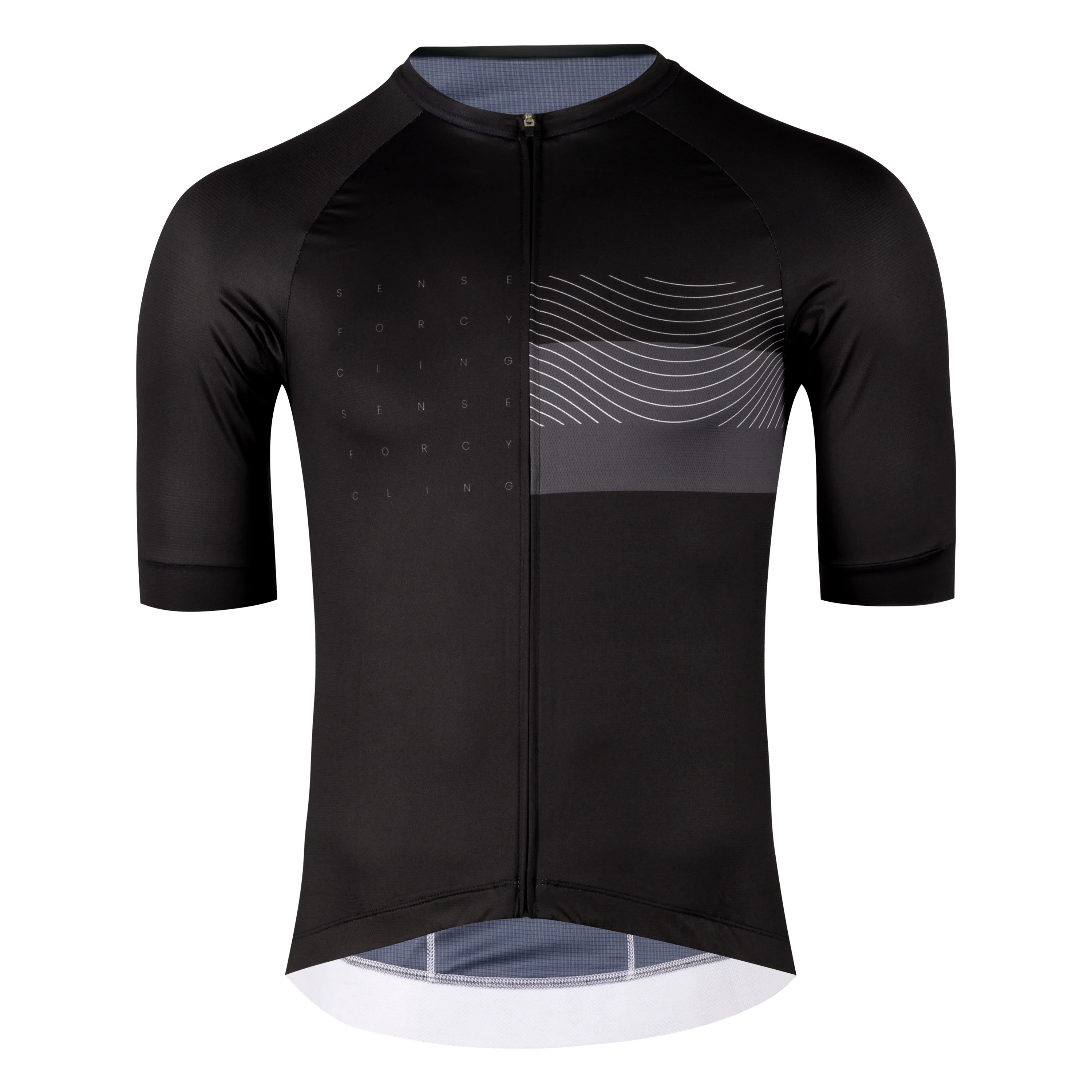 dres FORCE SWAY kr. rukáv, černý XXL
