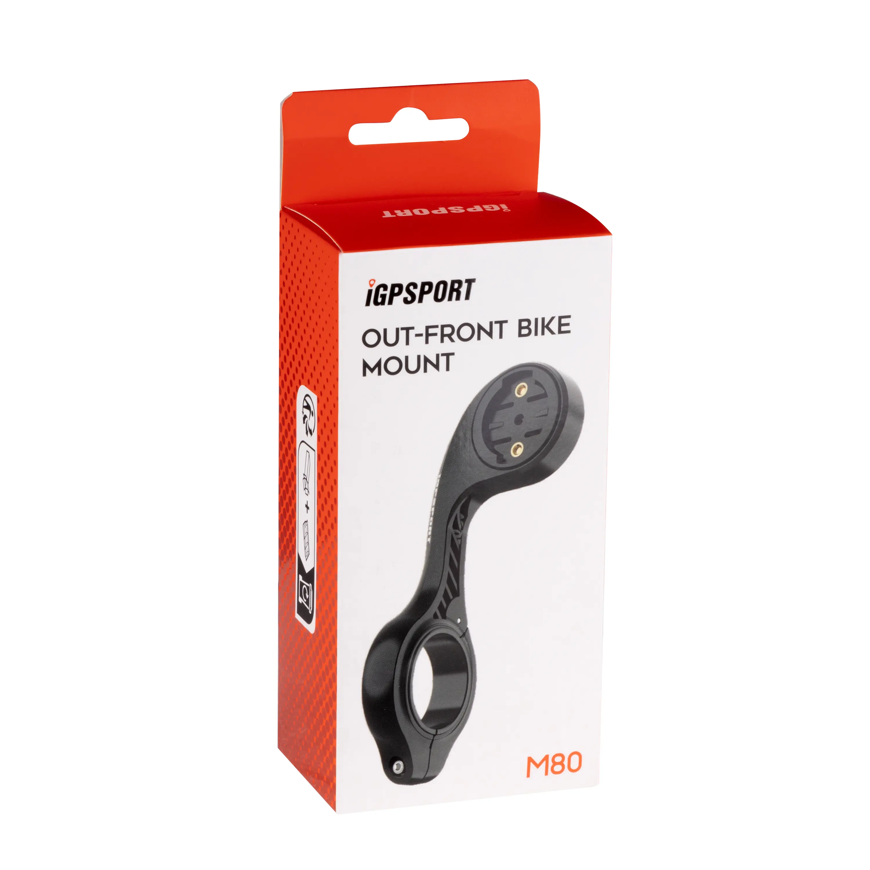 držák iGPSPORT M80, předsazený, plast černý