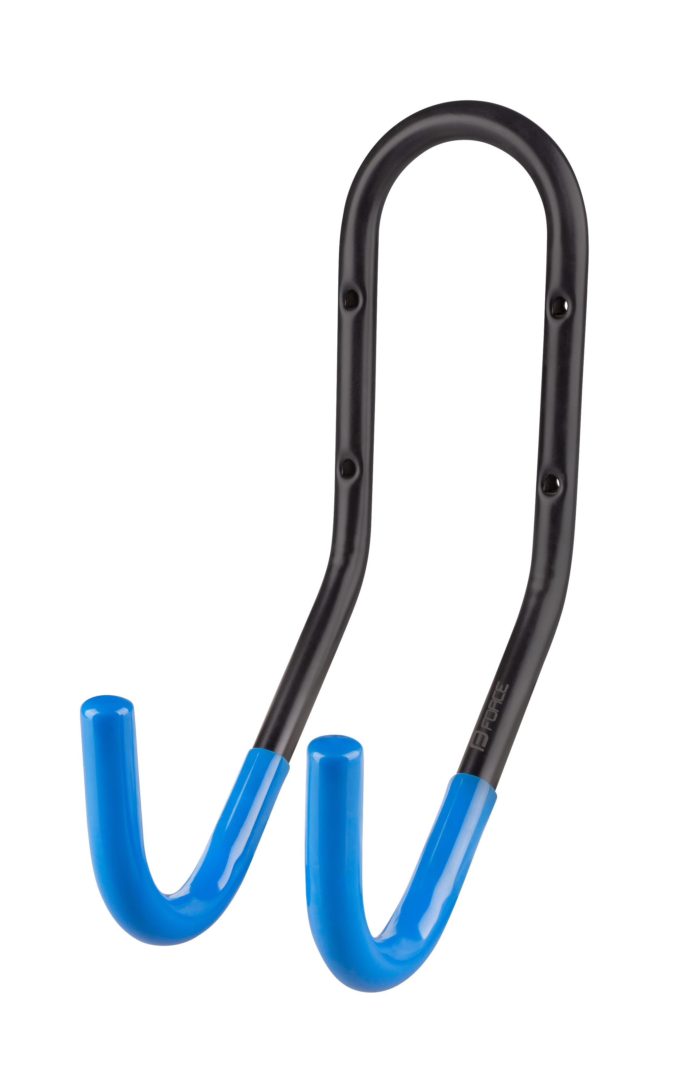 držák kola FORCE na zeď za řídítka, ocelový, černý