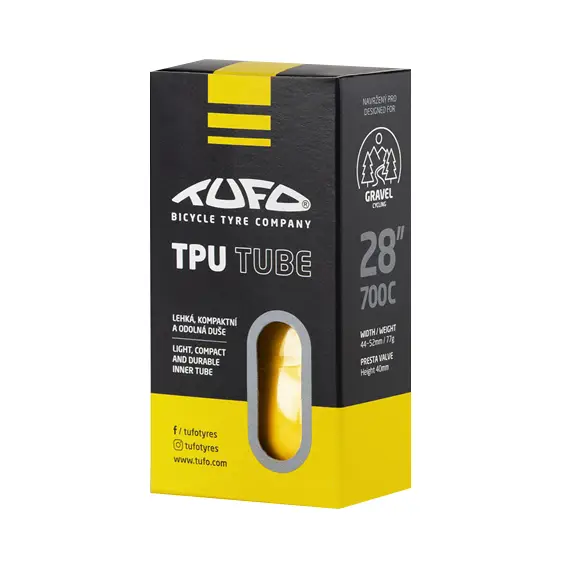 duše TUFO GRAVEL TPU 44-52/622 gal. ventil FV60