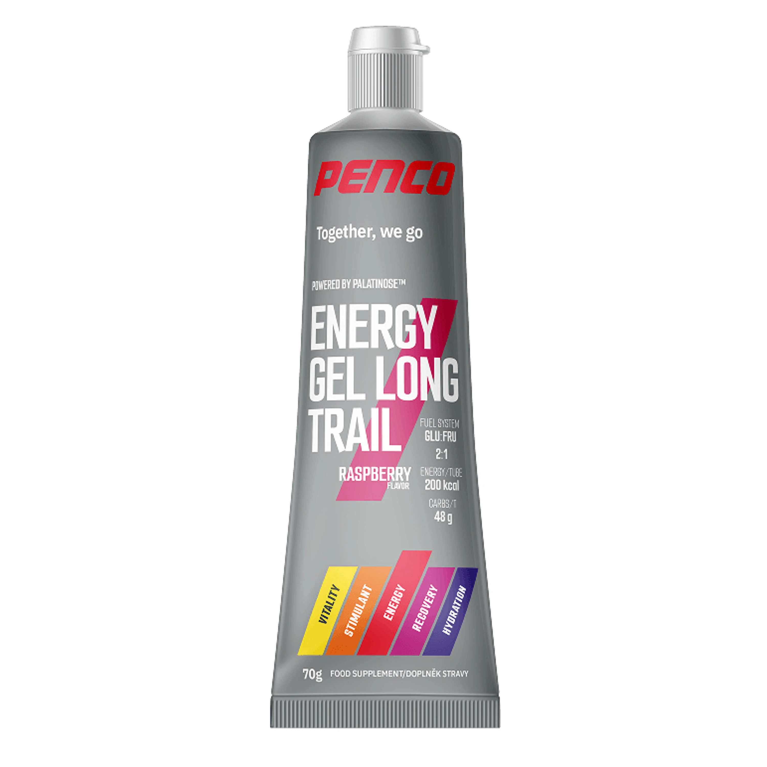 Energy Gel Long Trail, tuba, 70 g malina