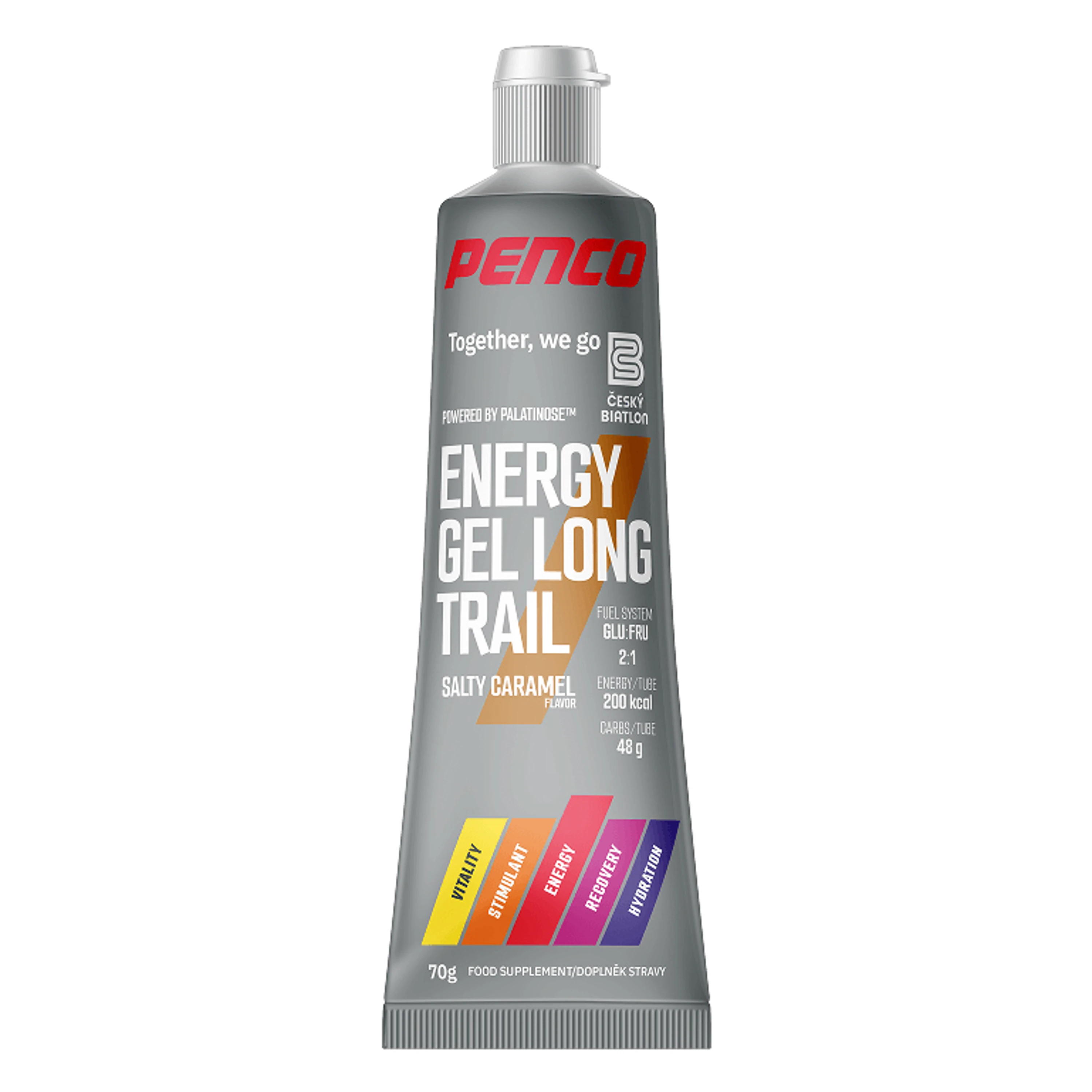 Energy Gel Long Trail, tuba, 70 g slaný karamel