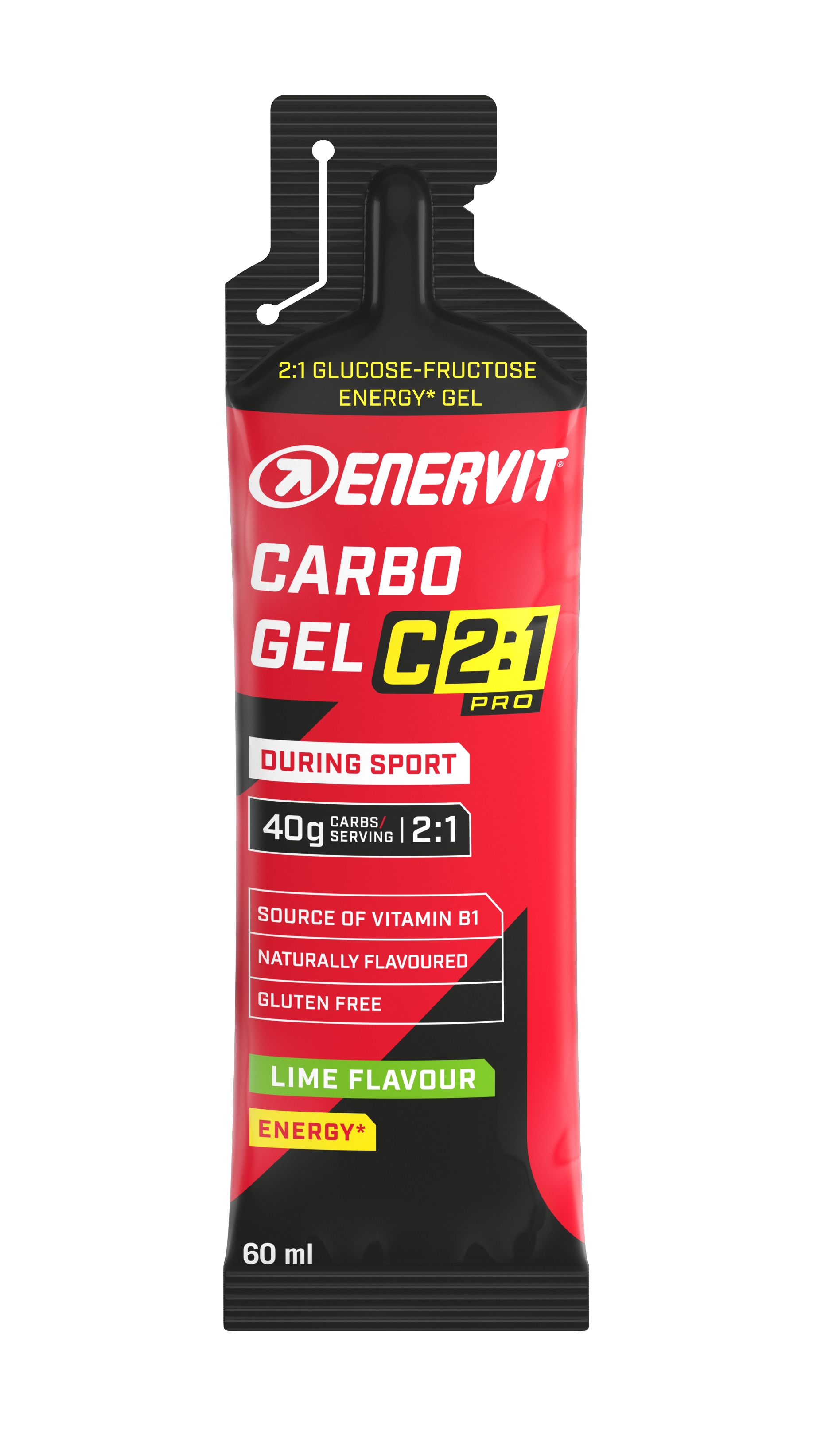 ENERVIT Carbo Gel C2:1, 60 ml limetka