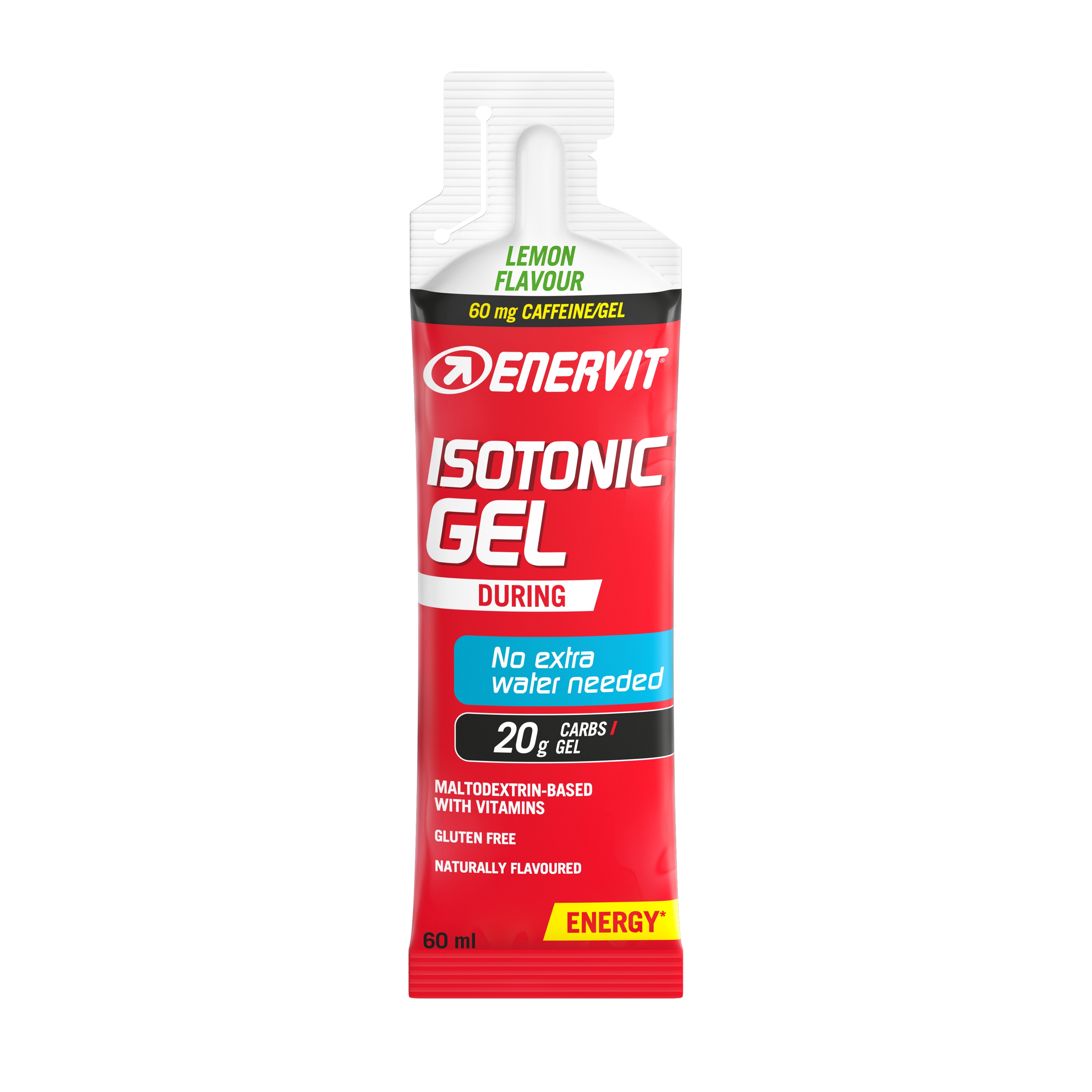 ENERVIT ISOTONIC GEL+kofein, sáček, 60ml, citron