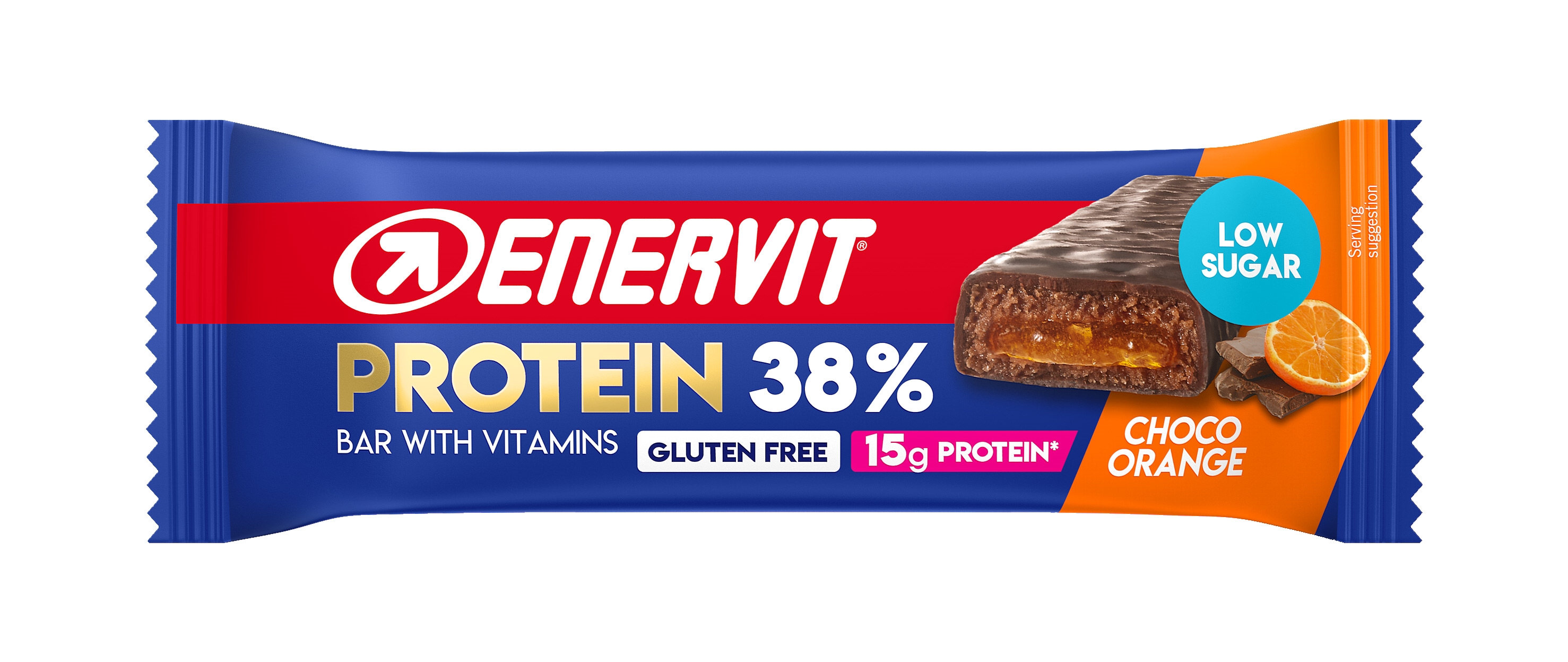ENERVIT PROTEIN BAR 38%, 40g čokoláda + pomeranč