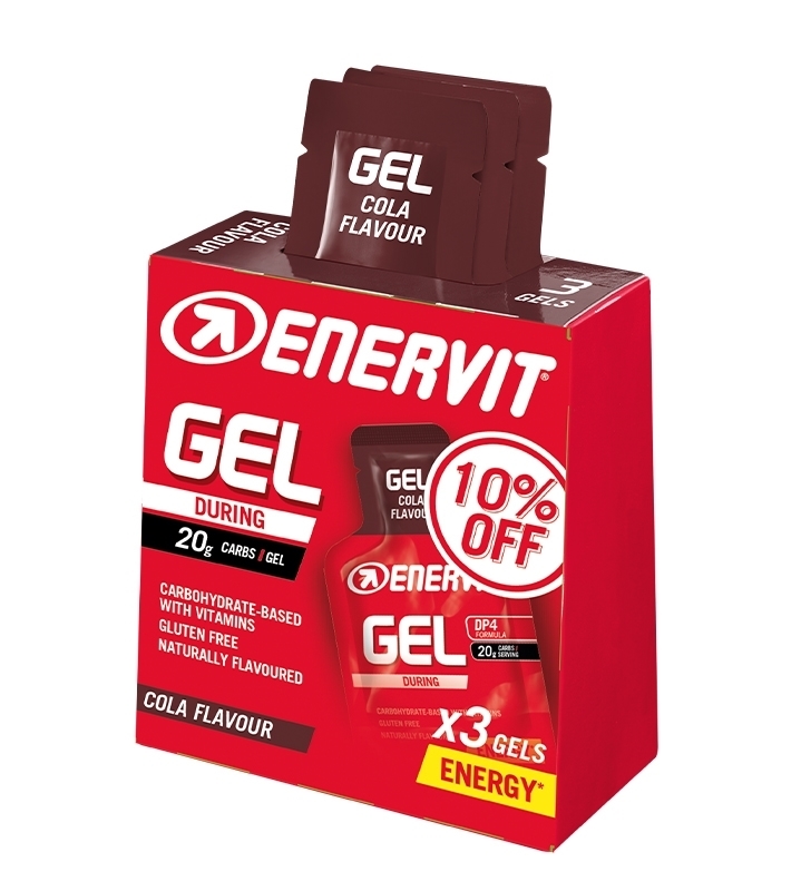 ENERVIT SPORT GEL box 3x 25ml cola - II. jakost