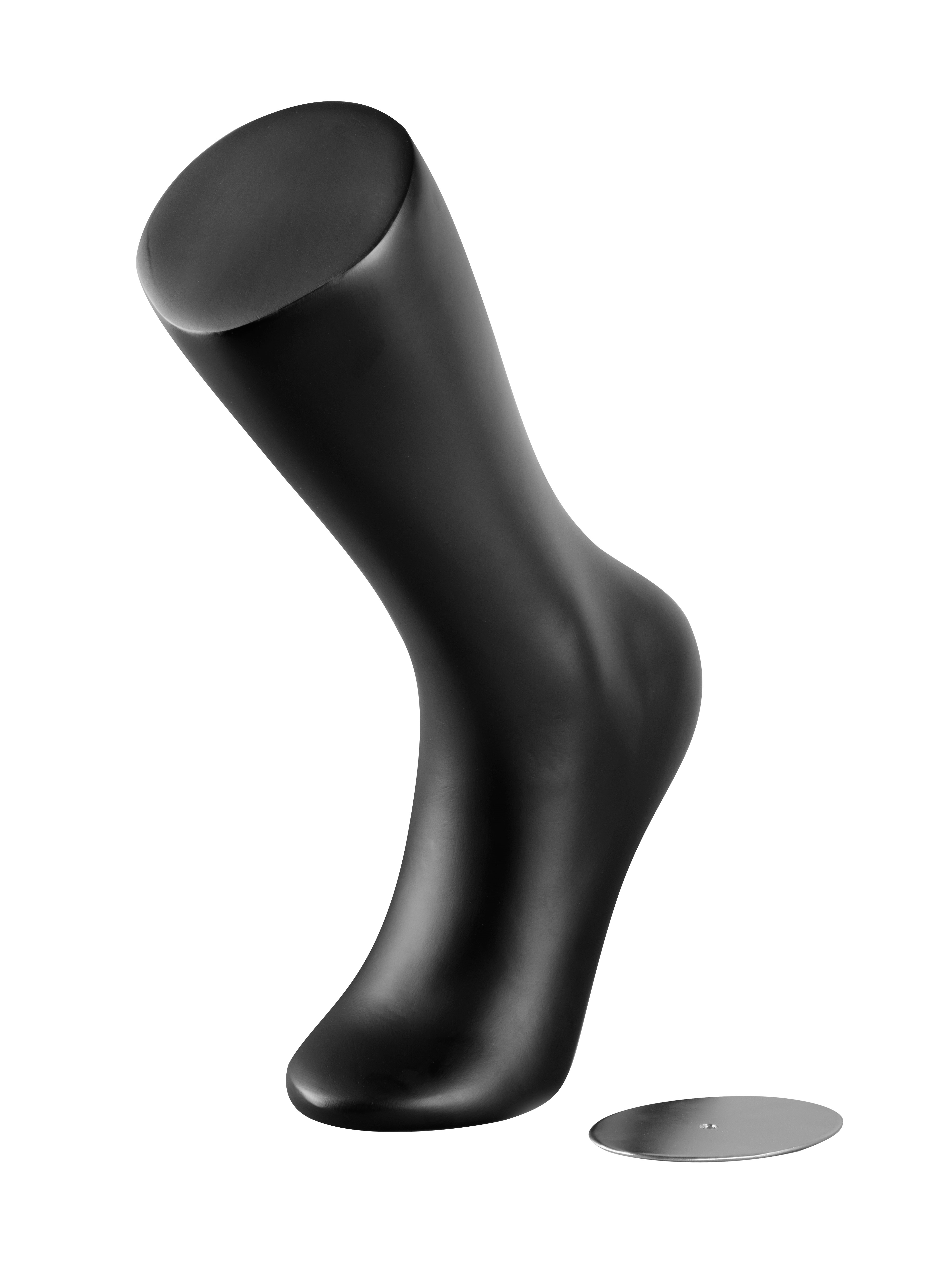 figurína - noha 38 cm, černá matná