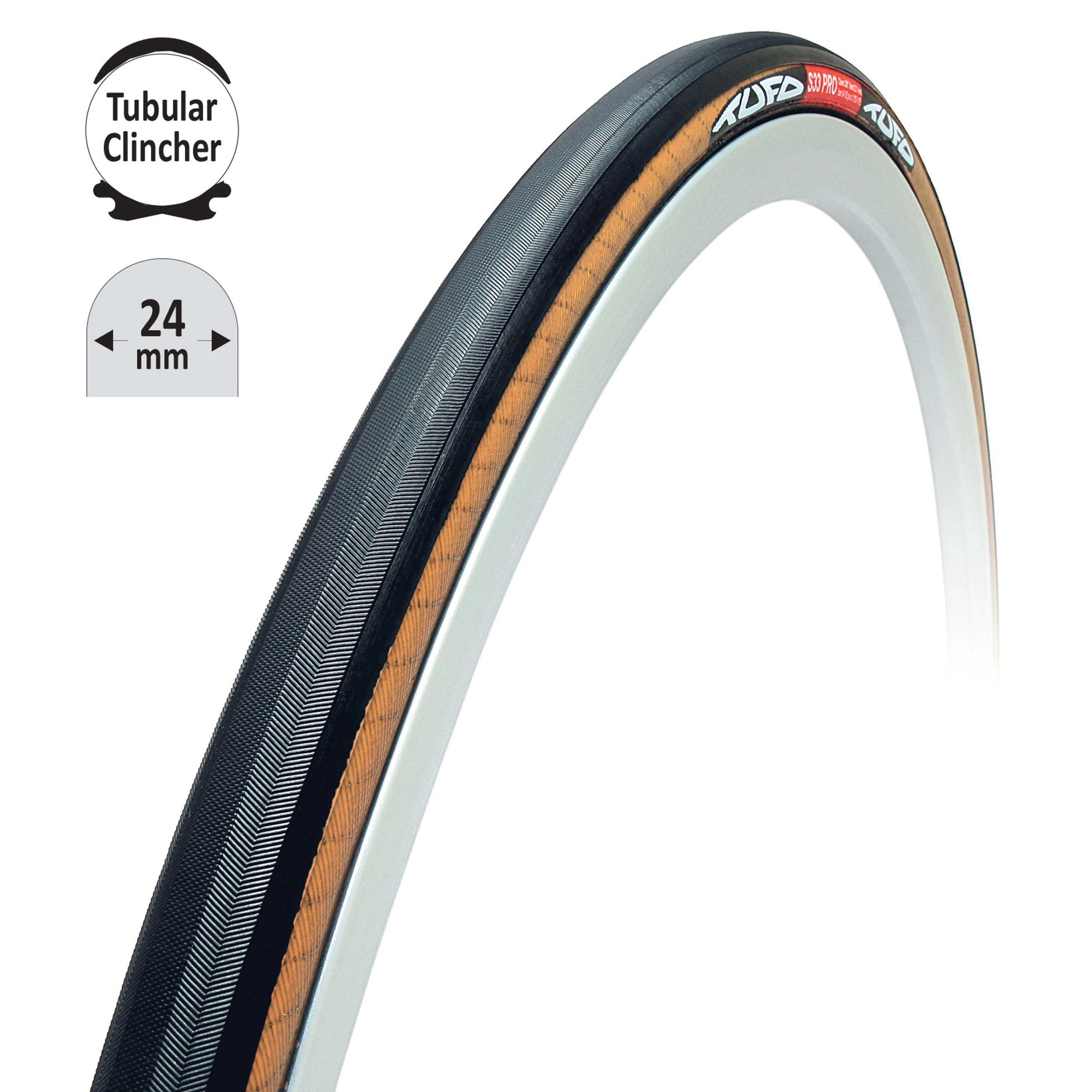 galuska-clincher T.C S33 PRO černo-béž. 28"/24mm