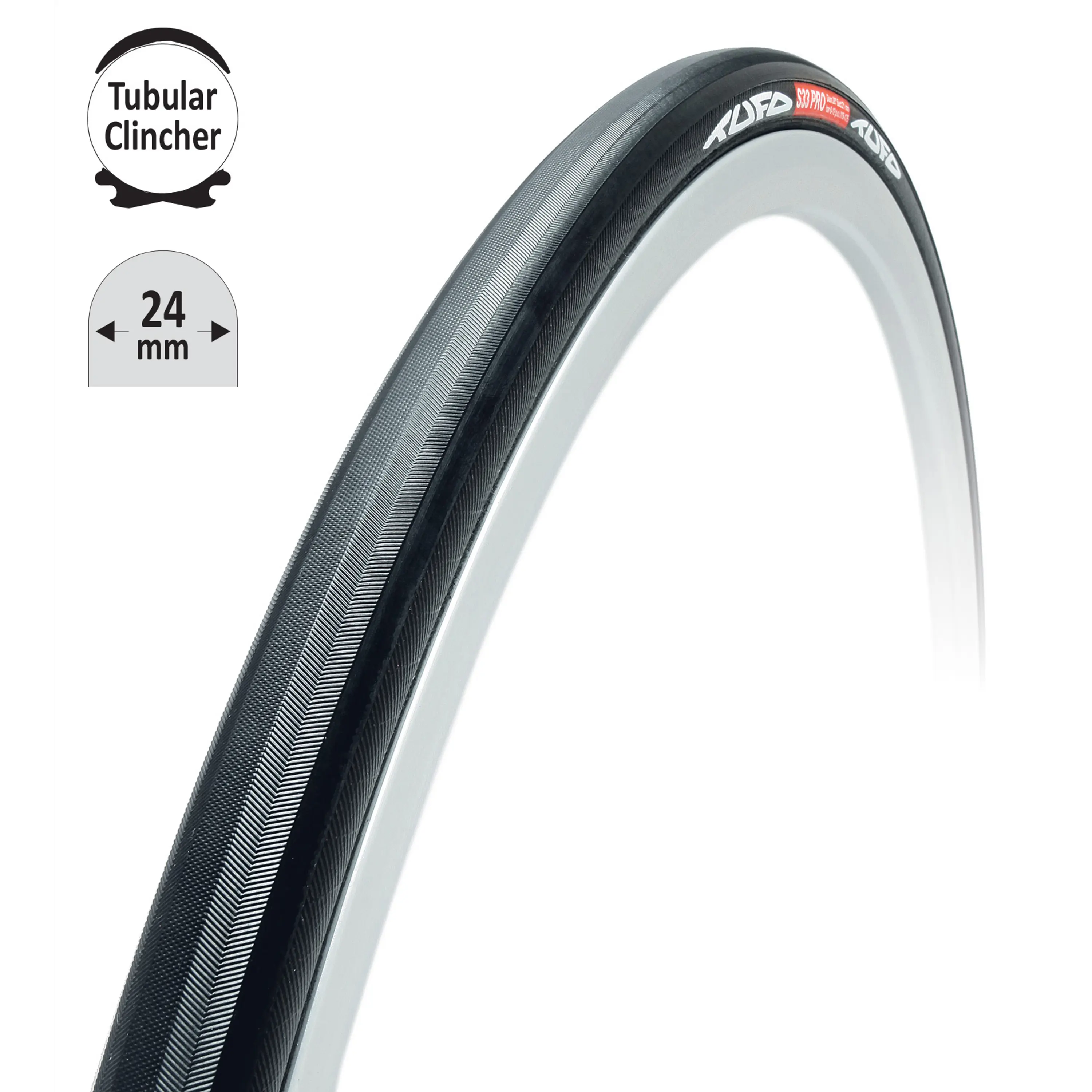 galuska-clincher T.C S33 PRO černo-černá 28"/24mm