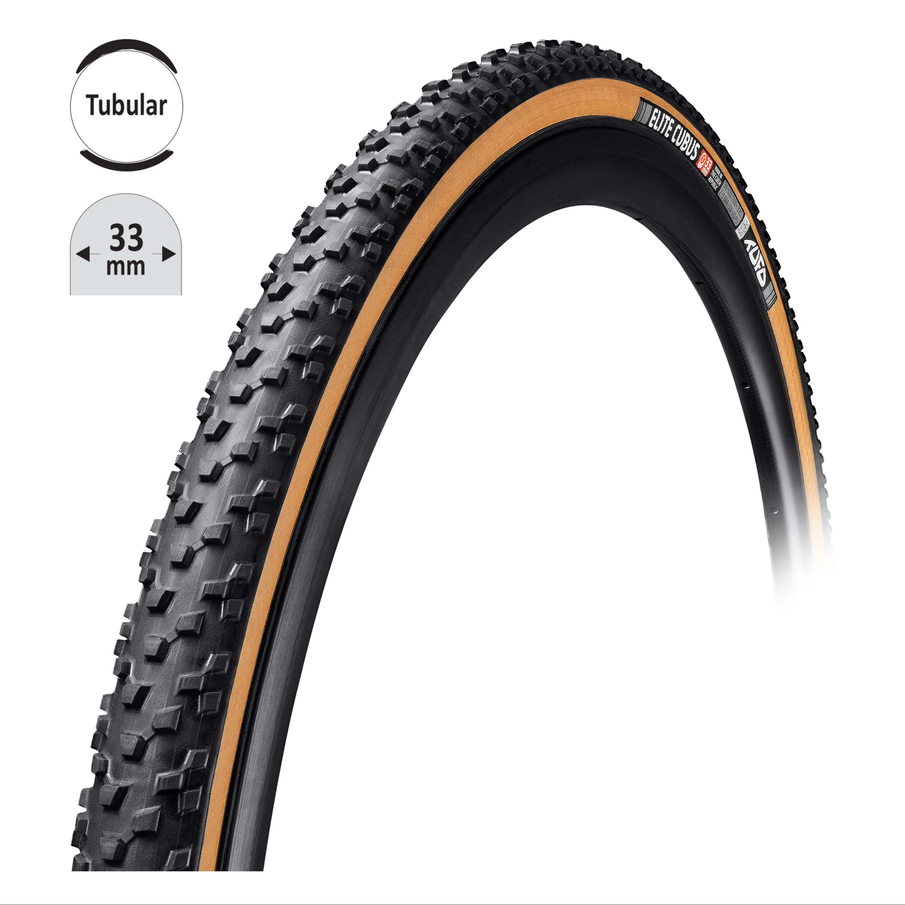 galuska TUFO ELITE CUBUS 33SG cros črn-béž28"/33mm