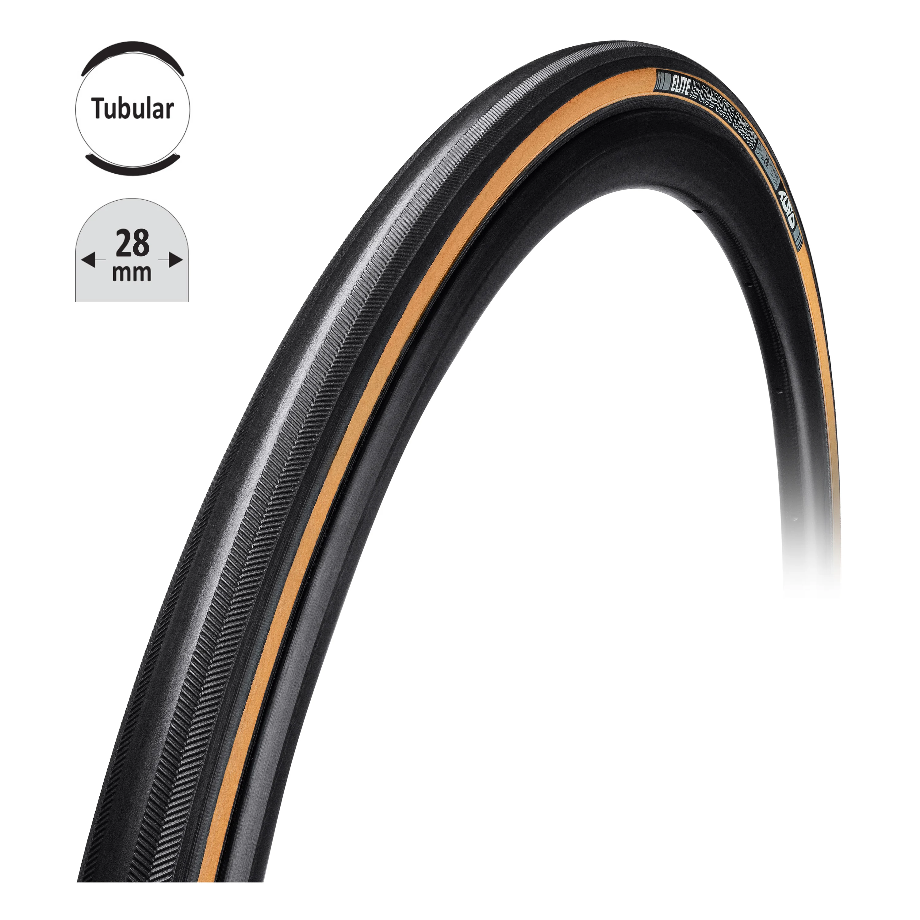 galuska TUFO ELITE HiCC carbon 28 črn-béž 28"/28mm