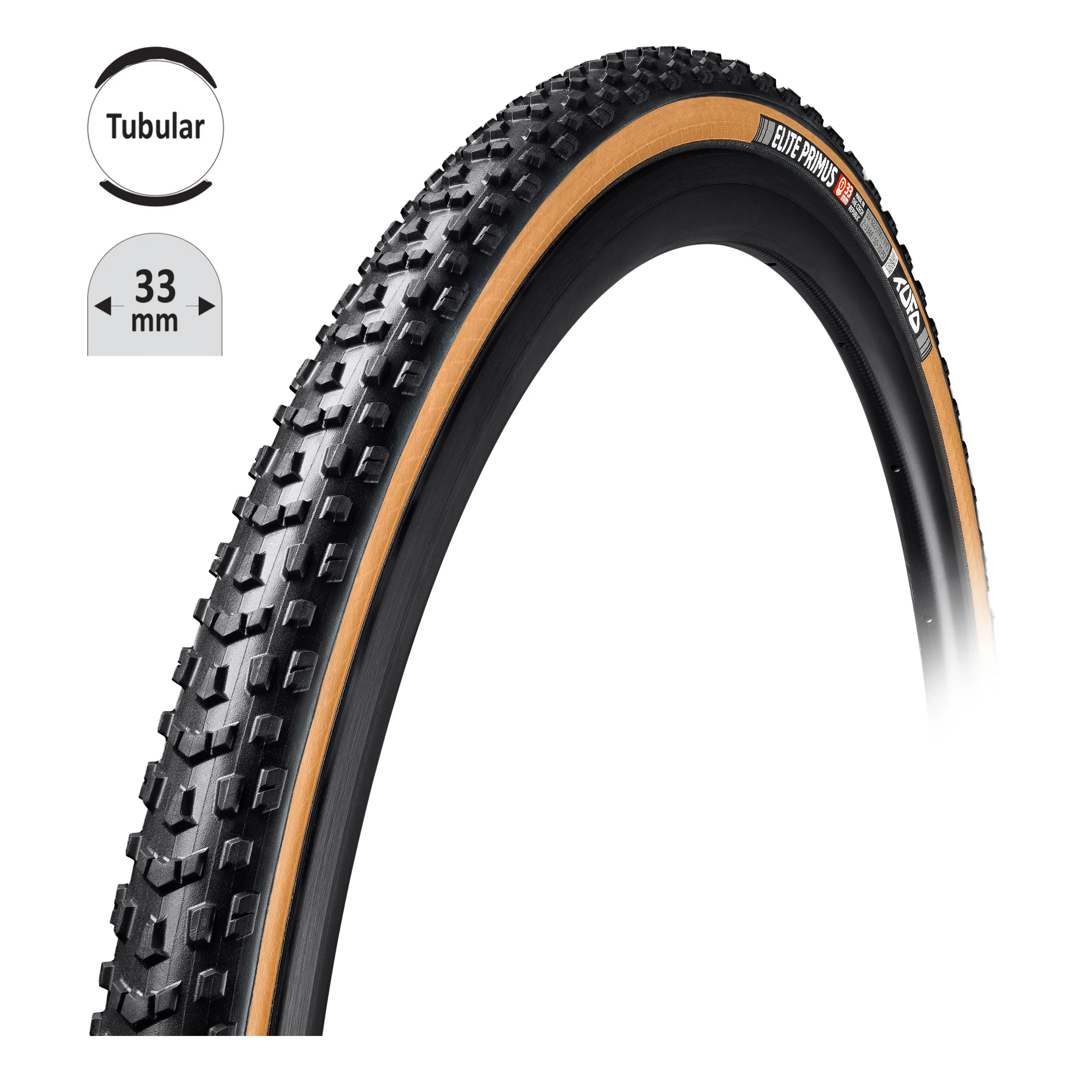 galuska TUFO ELITE PRIMUS 33 cros črn-béž 28"/33mm