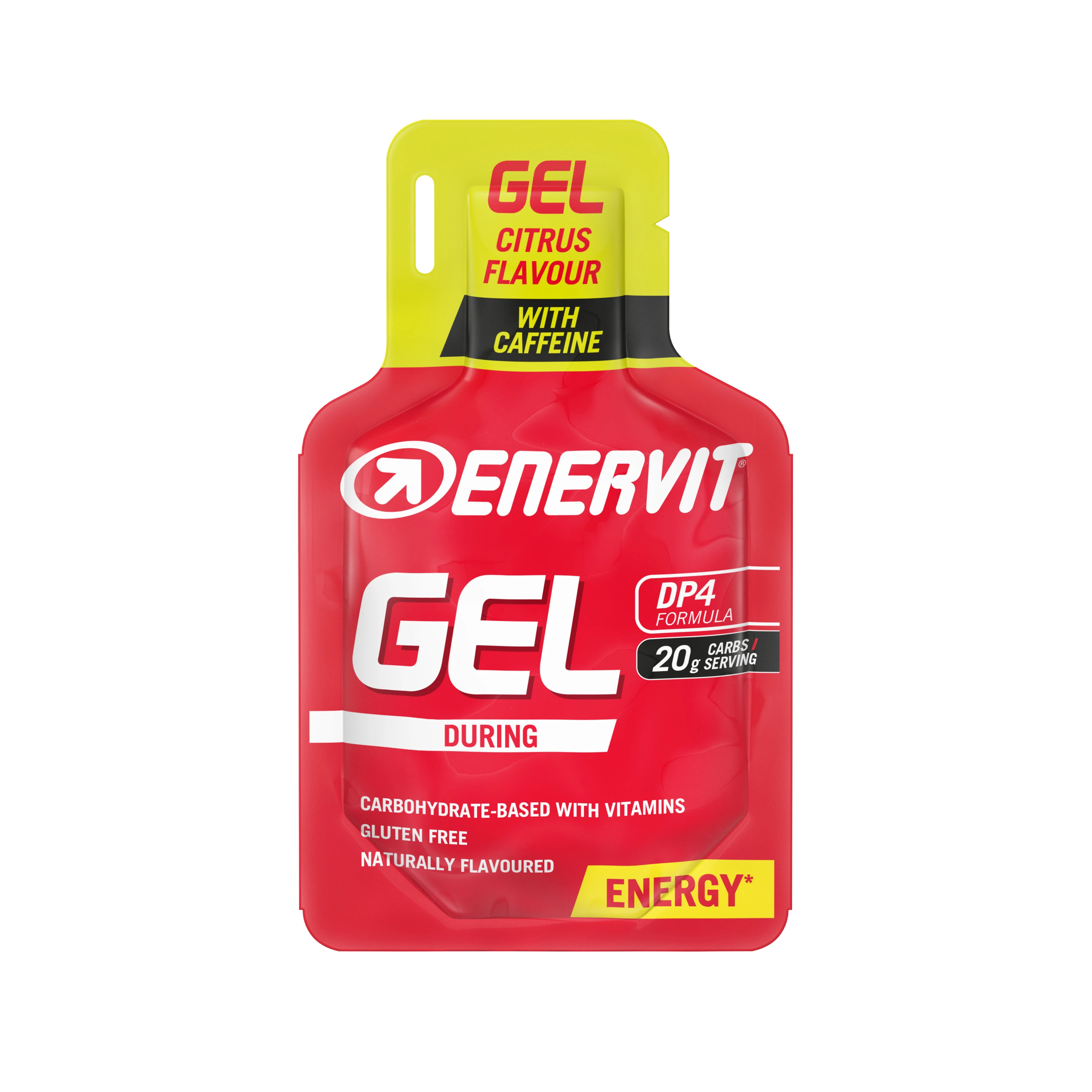 ENERVIT Gel + kofein, sáček, 25 ml citrus