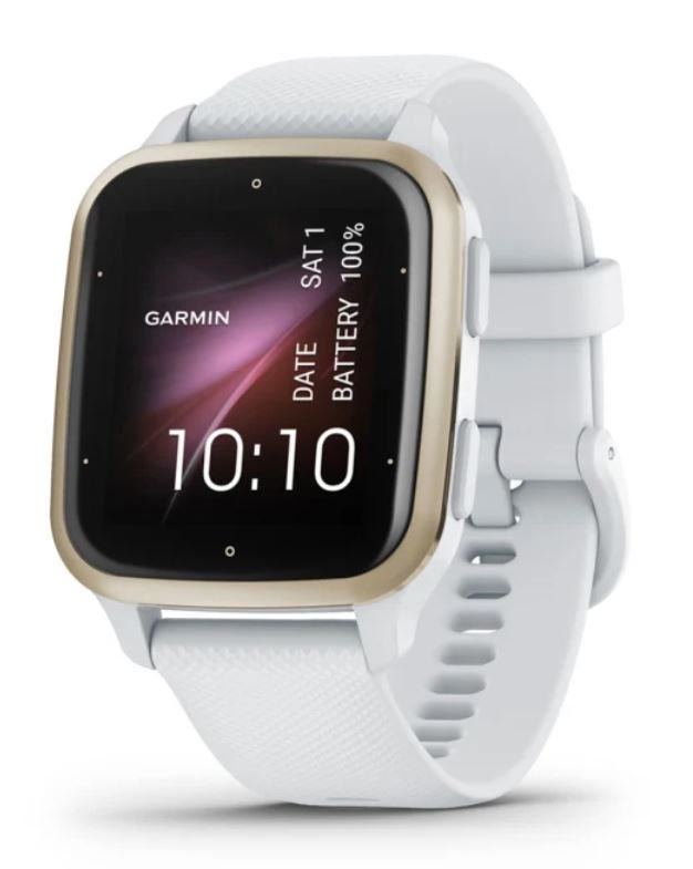 hodinky GARMIN VenuSq2, Cream Gold/White Band