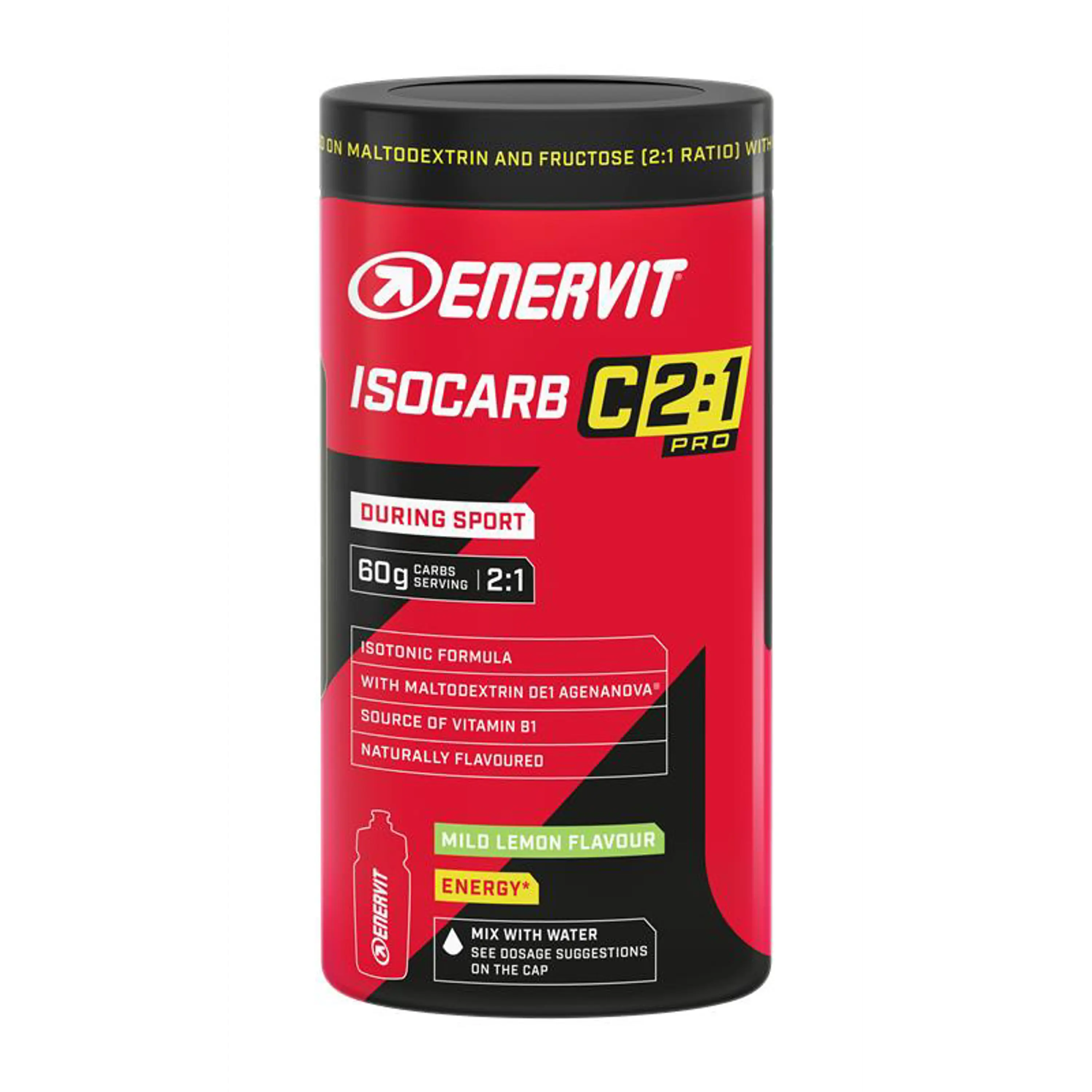 ENERVIT Isocarb C2:1, dóza, 650 g citron