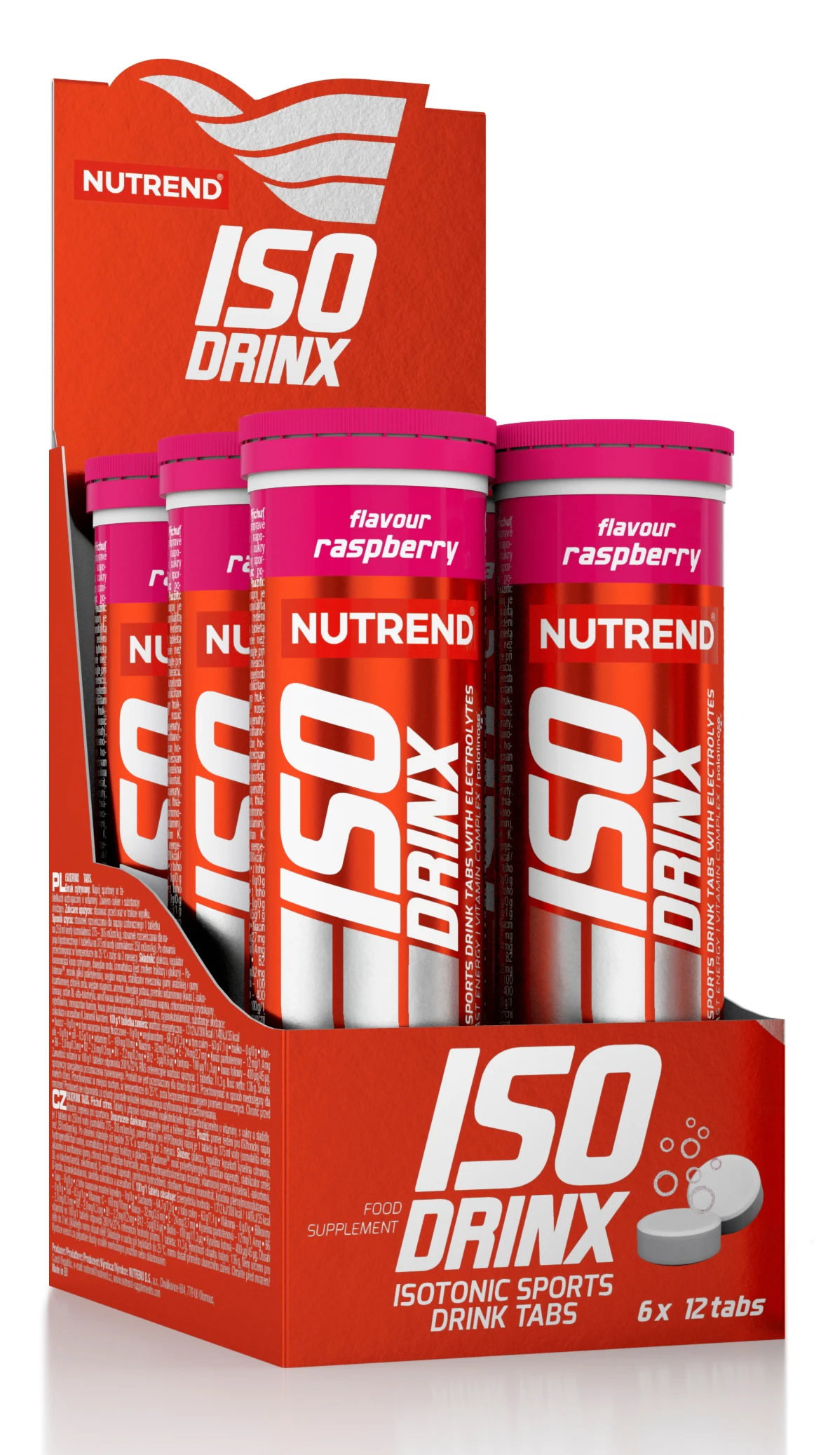 Isodrinx Tabs, tuba, 12 tablet malina