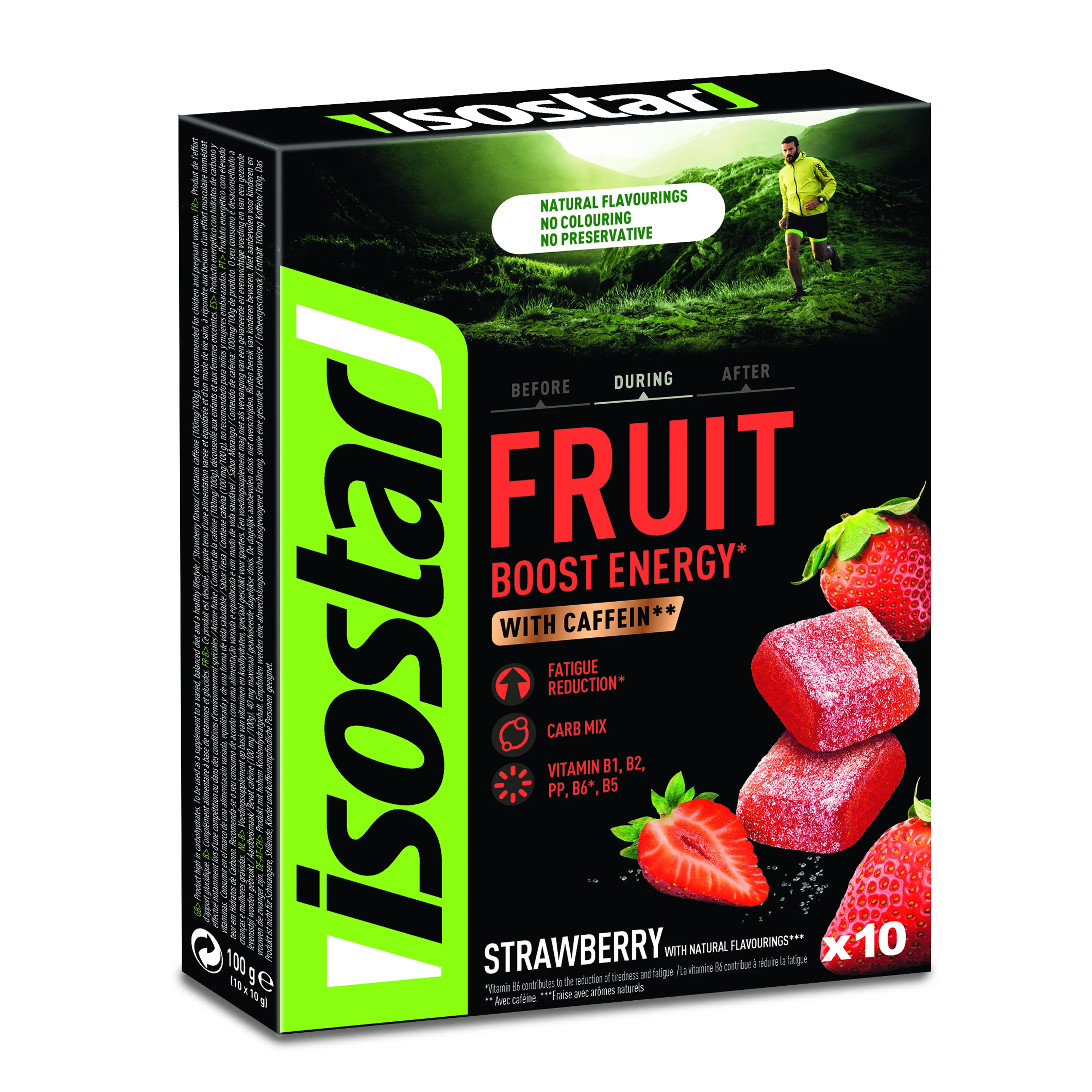 ISOSTAR ENERGY FRUIT BOOST želé 10x10g jahoda