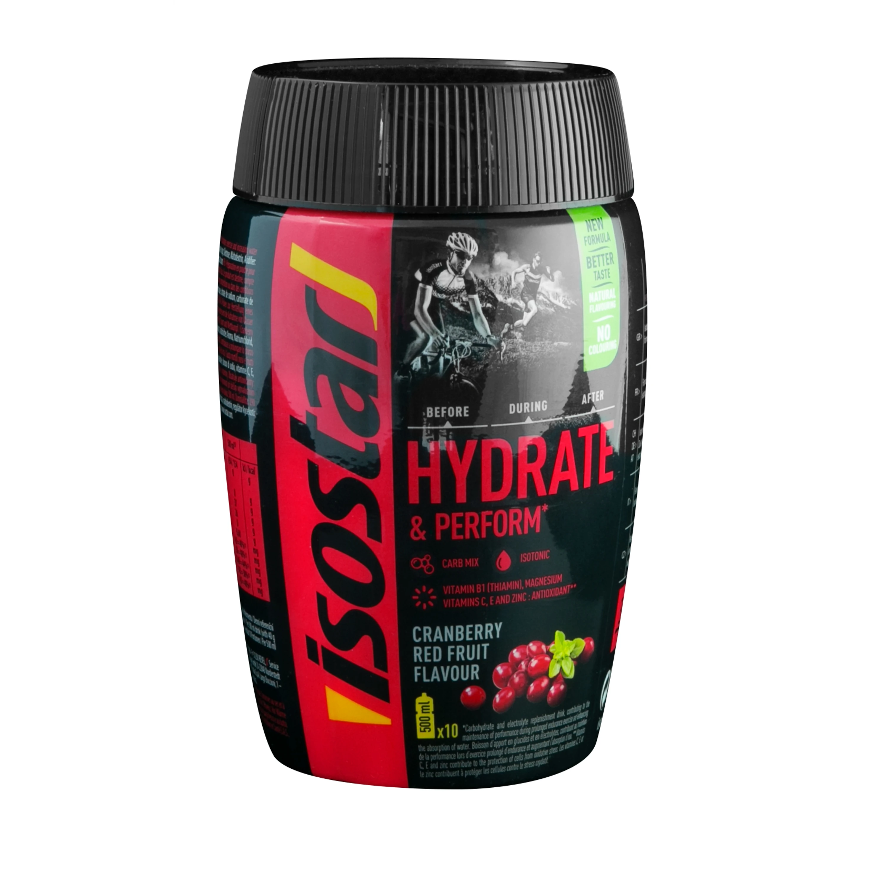 ISOSTAR prášek Hydrate and Perform, 400 g,brusinka